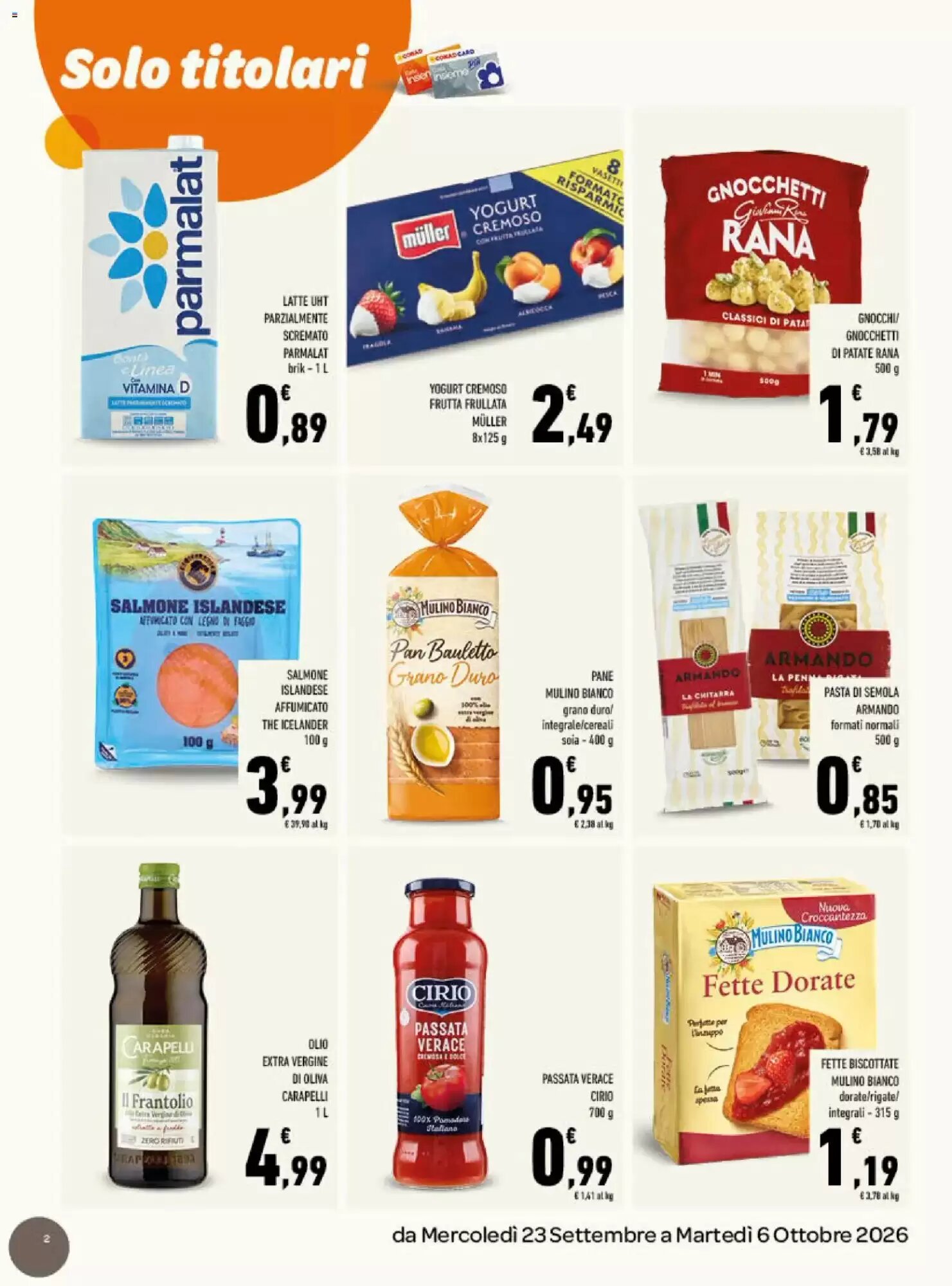 Volantino promozionale Conad  valide dal 23/09/2026 - Pagina 2.