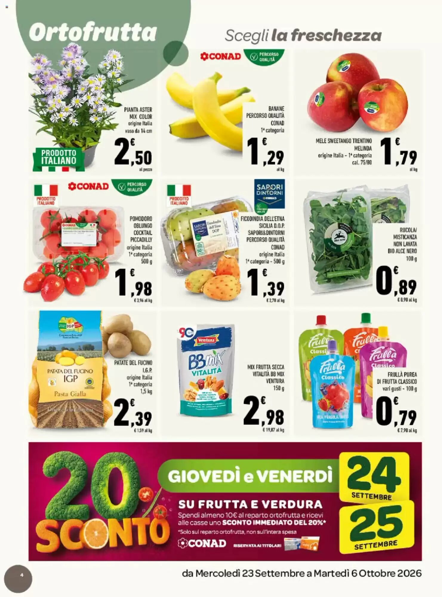 Volantino promozionale Conad  valide dal 23/09/2026 - Pagina 4.