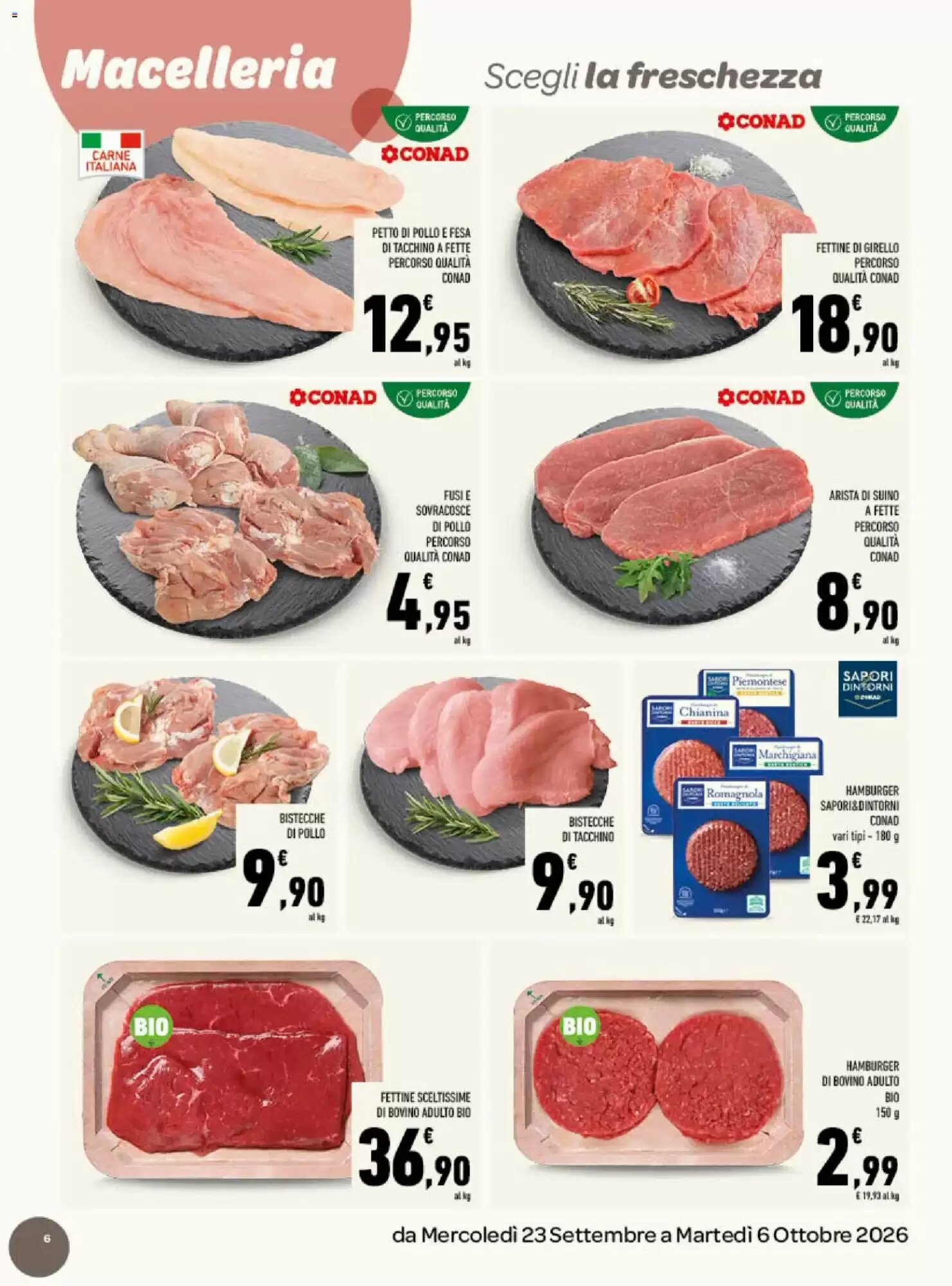 Volantino promozionale Conad  valide dal 23/09/2026 - Pagina 6.