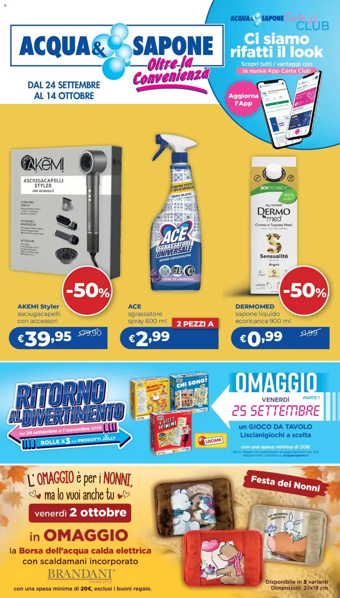 Volantino promozionale Acqua & Sapone valide dal 24/09/2026 - Pagina 1.