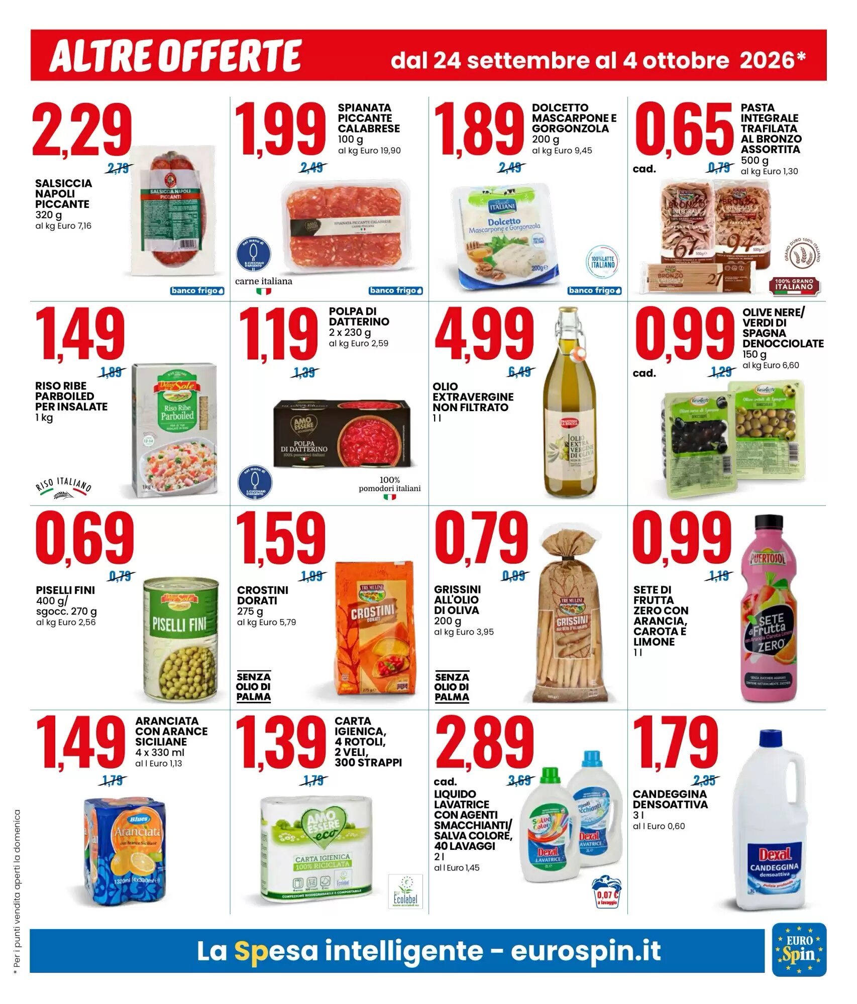 Volantino promozionale Eurospin  valide dal 24/09/2026 - Pagina 13.