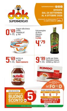 Volantino promozionale Supermercati Dok  valide dal 24/09/2026