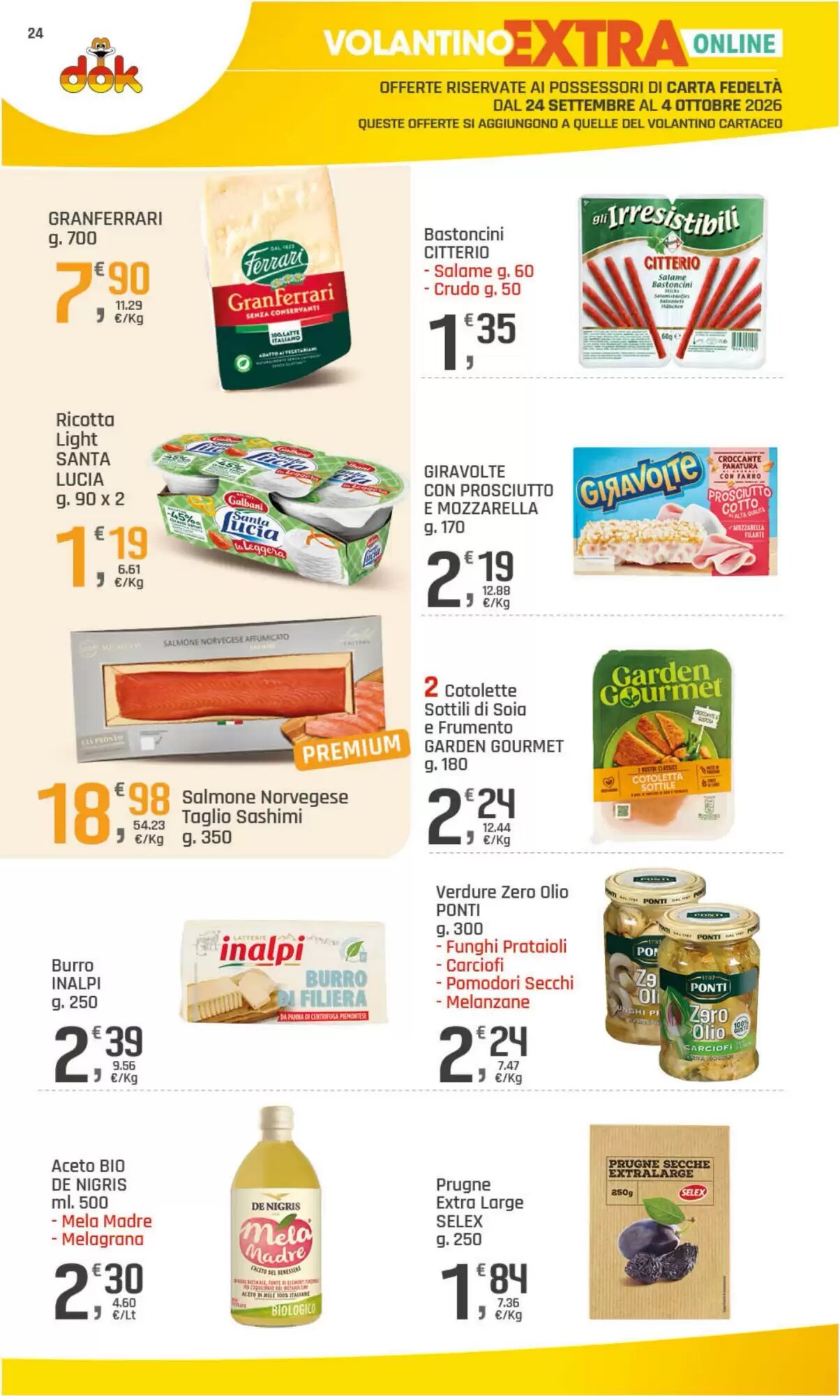 Volantino promozionale Supermercati Dok  valide dal 24/09/2026 - Pagina 24.