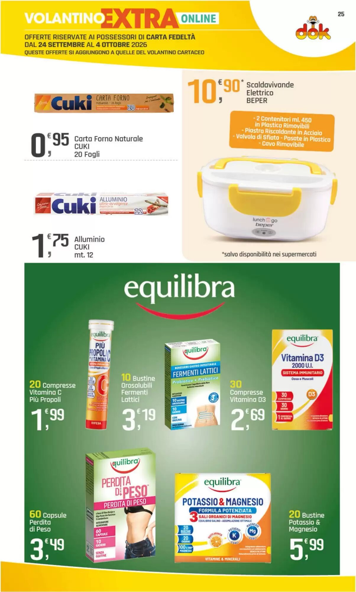 Volantino promozionale Supermercati Dok  valide dal 24/09/2026 - Pagina 25.