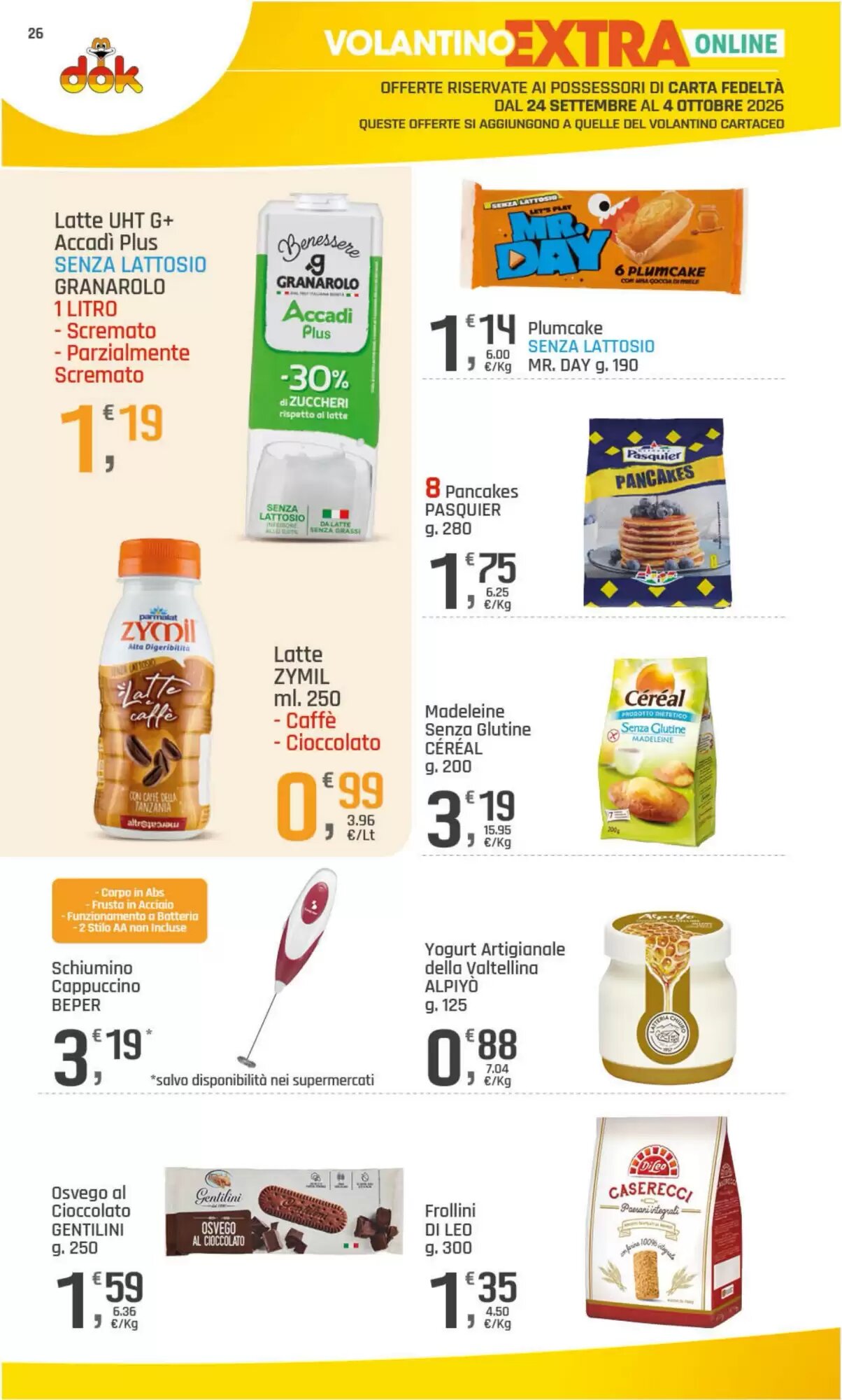 Volantino promozionale Supermercati Dok  valide dal 24/09/2026 - Pagina 26.