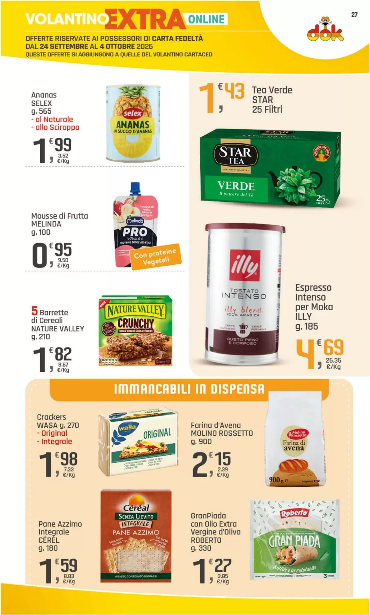 Volantino promozionale Supermercati Dok  valide dal 24/09/2026 - Pagina 27.