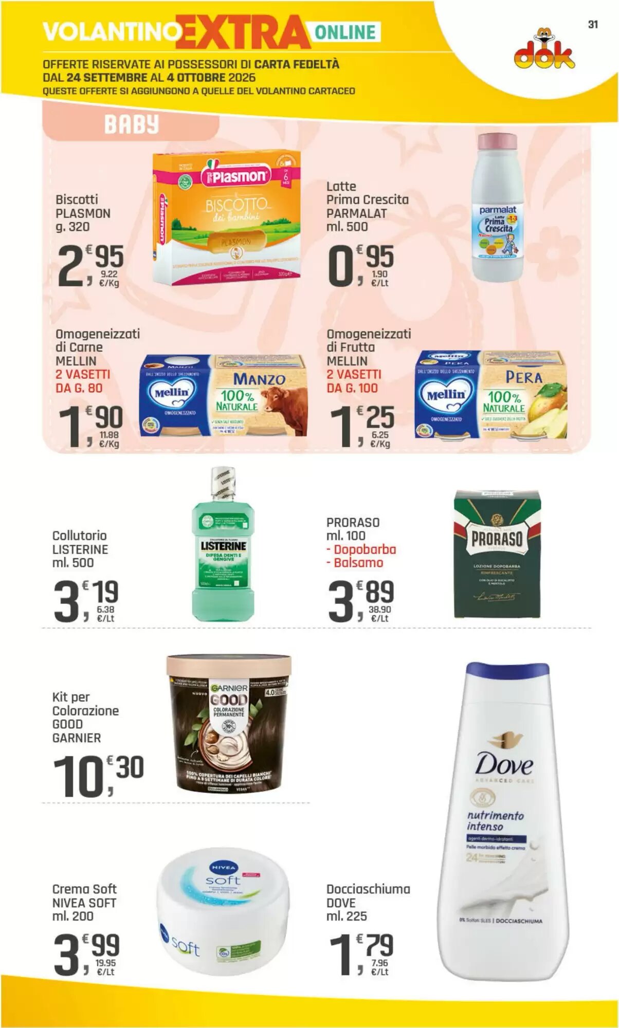 Volantino promozionale Supermercati Dok  valide dal 24/09/2026 - Pagina 31.