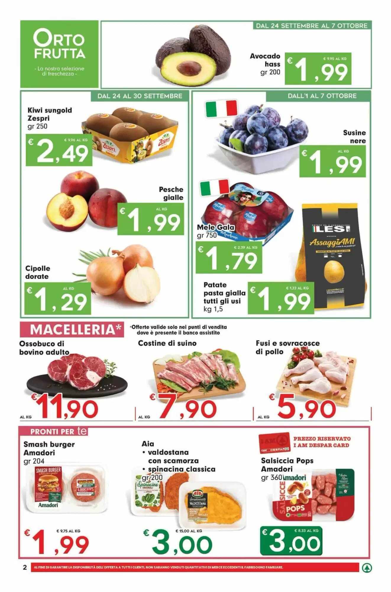 Volantino promozionale Despar  valide dal 24/09/2026 - Pagina 2.