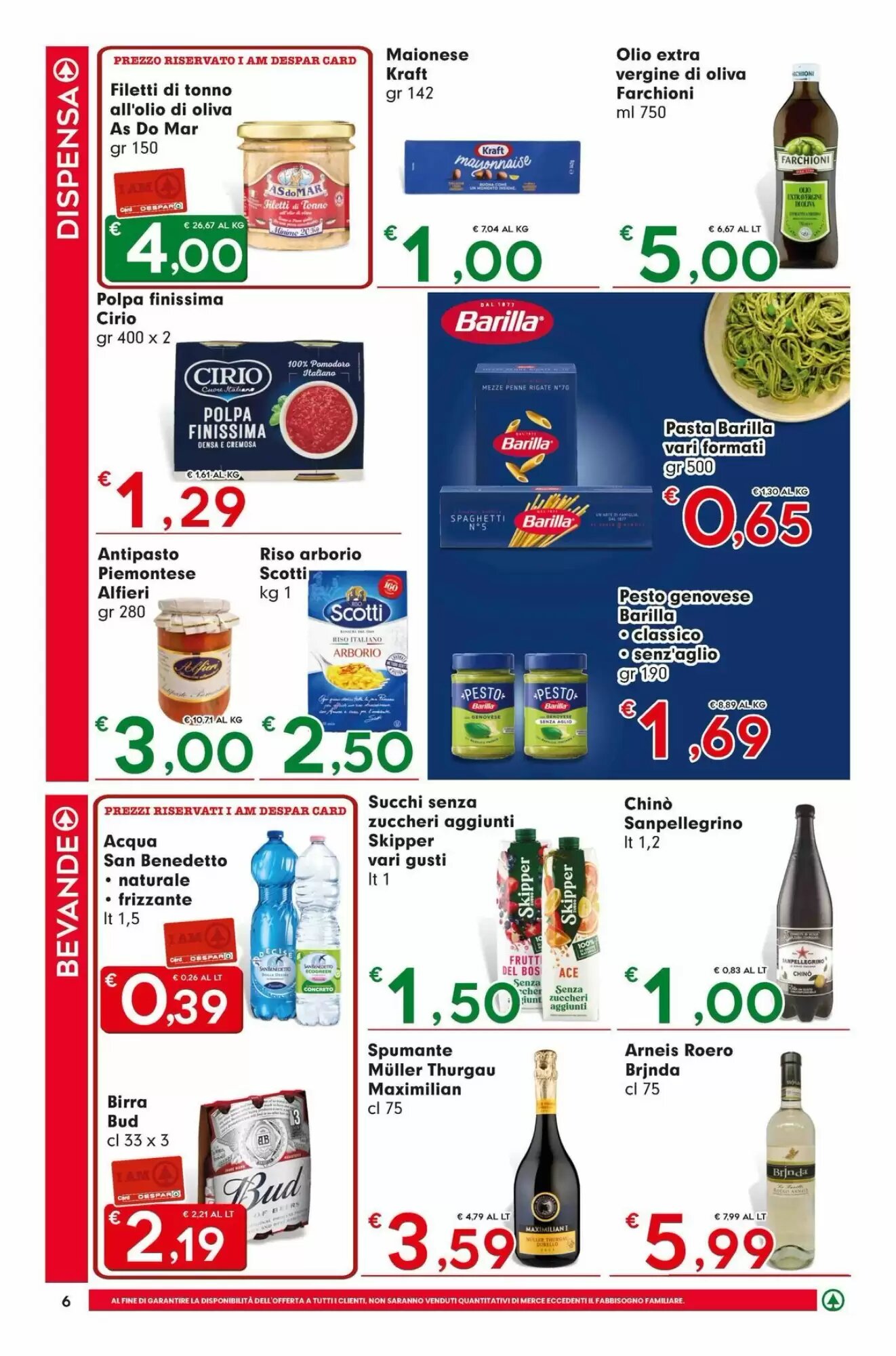 Volantino promozionale Despar  valide dal 24/09/2026 - Pagina 6.