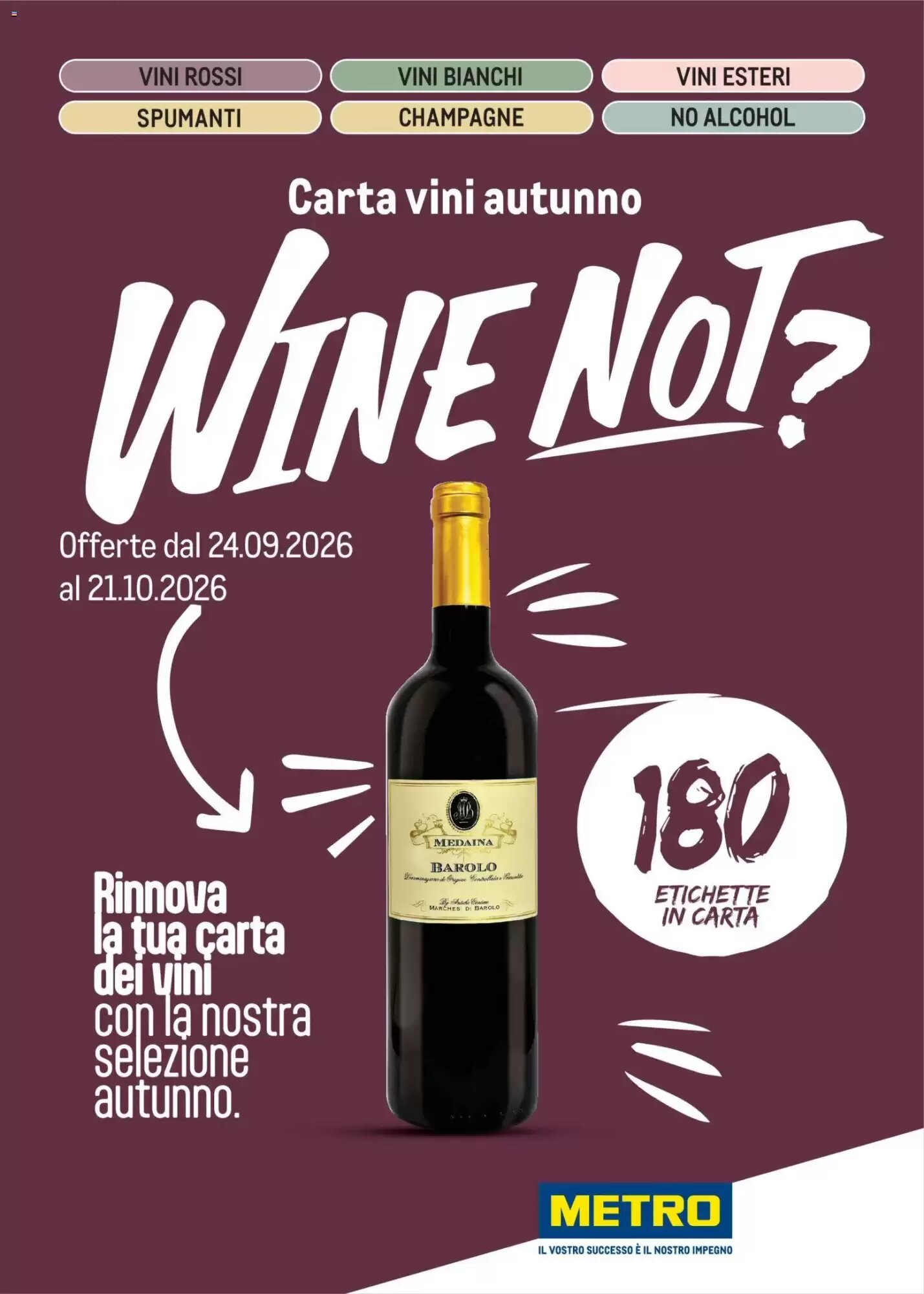 Volantino promozionale Metro  valide dal 24/09/2026 - Pagina 1.