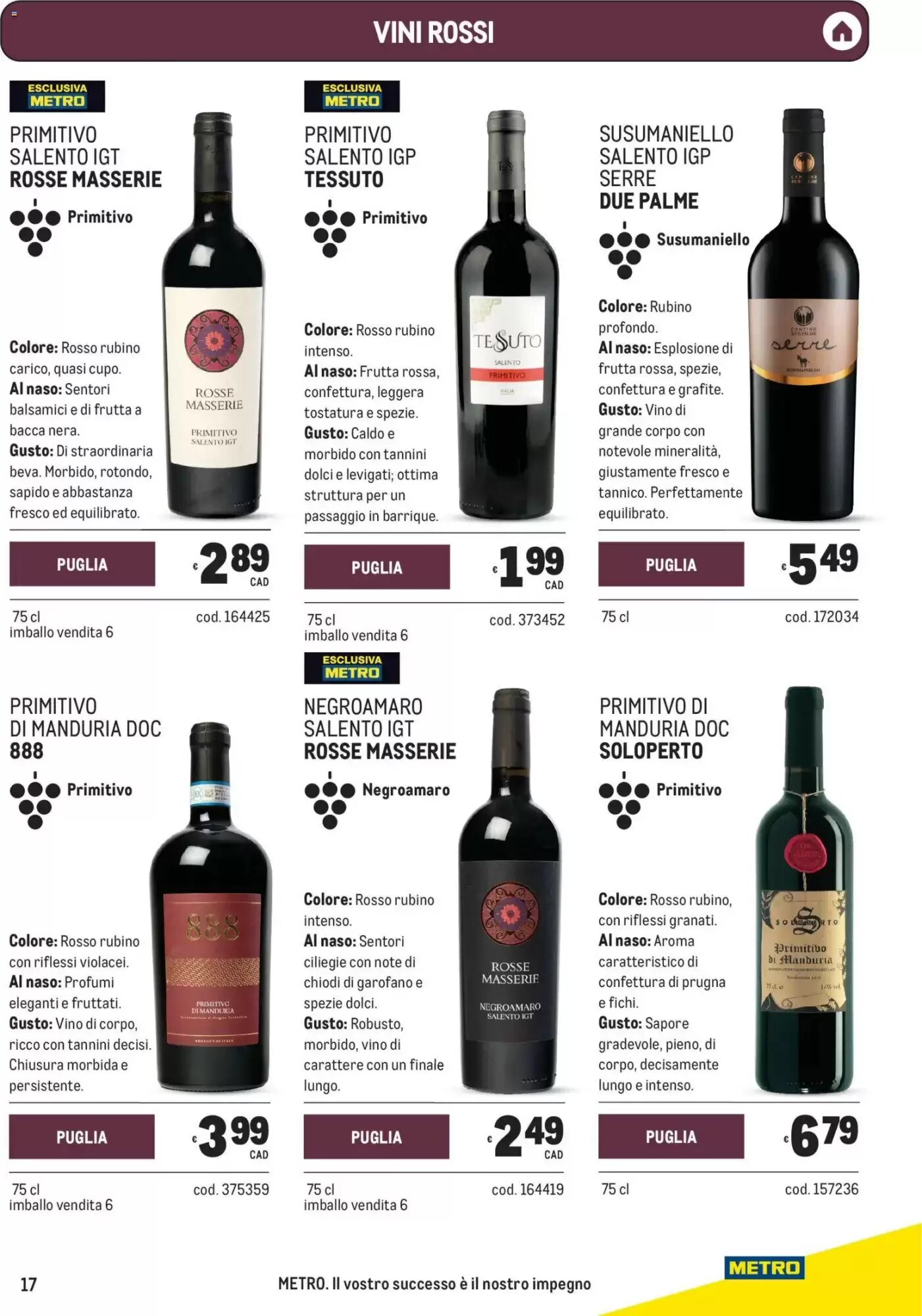 Volantino promozionale Metro  valide dal 24/09/2026 - Pagina 17.