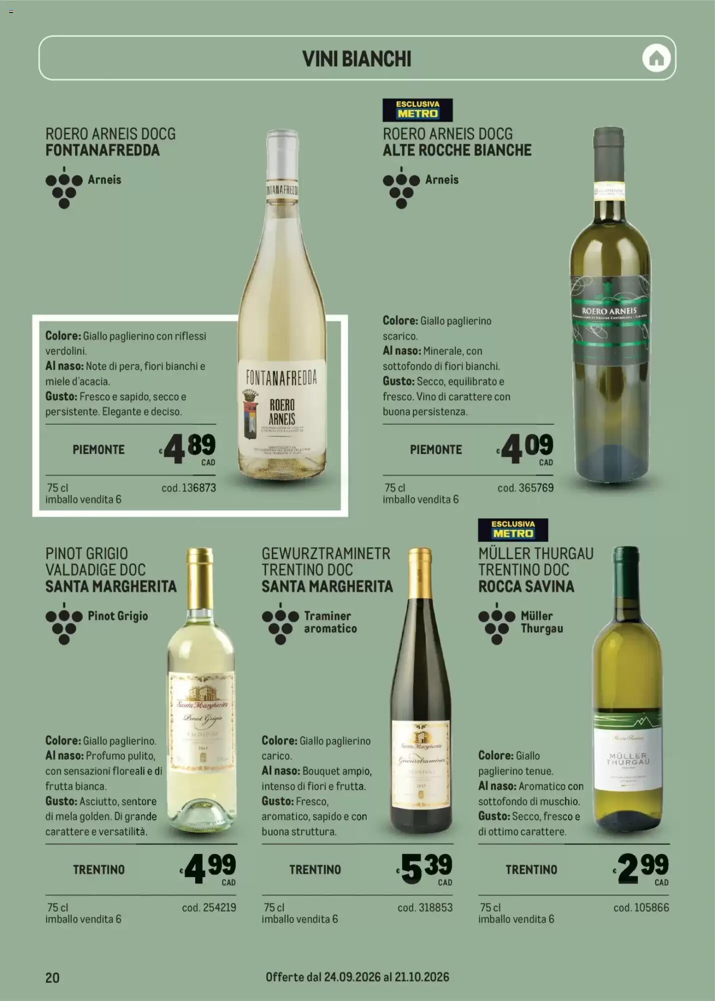 Volantino promozionale Metro  valide dal 24/09/2026 - Pagina 20.