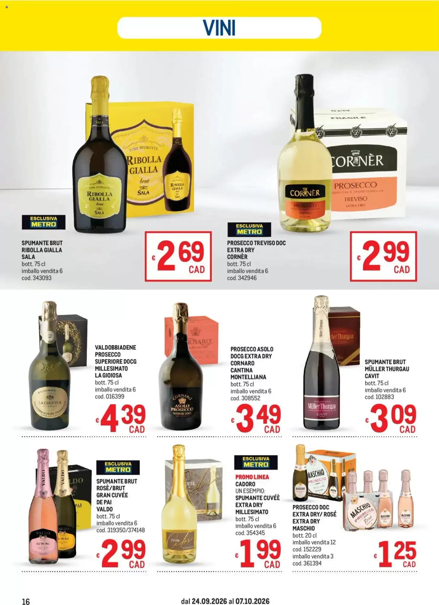 Volantino promozionale Metro  valide dal 24/09/2026 - Pagina 16.