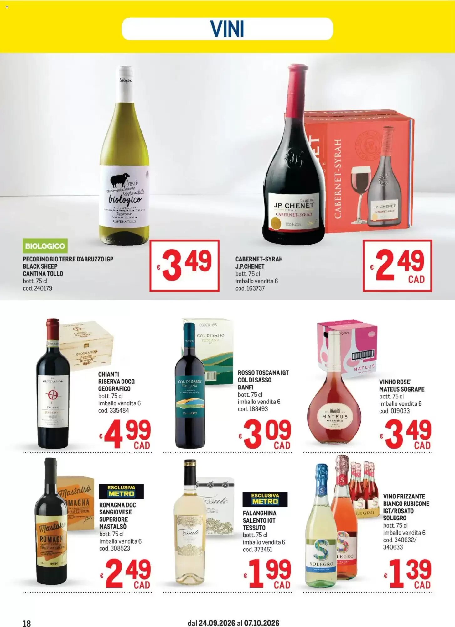 Volantino promozionale Metro  valide dal 24/09/2026 - Pagina 18.