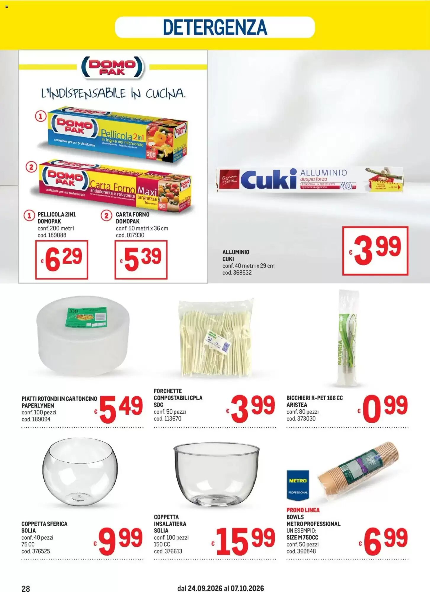 Volantino promozionale Metro  valide dal 24/09/2026 - Pagina 28.