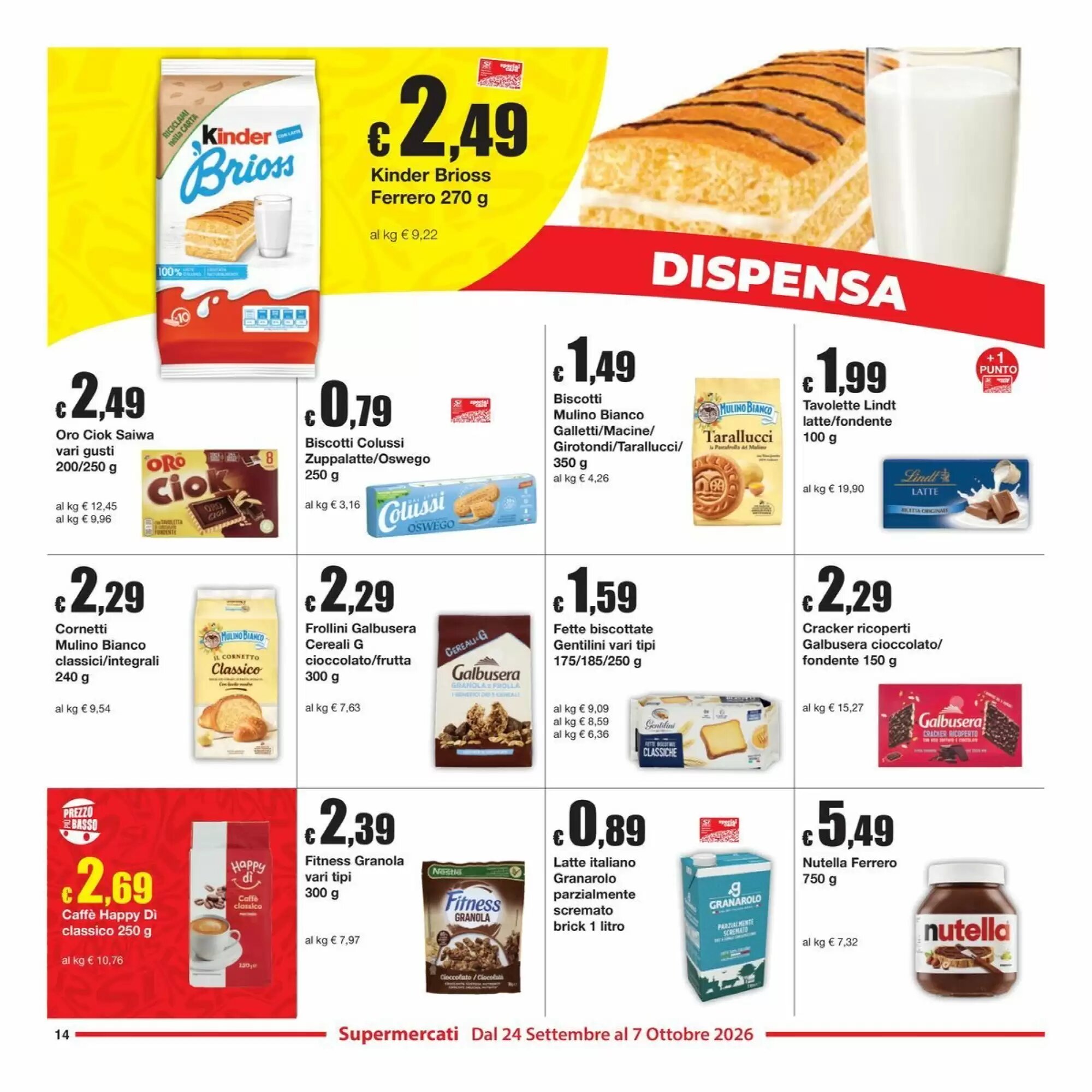 Volantino promozionale Sì con te  valide dal 24/09/2026 - Pagina 14.