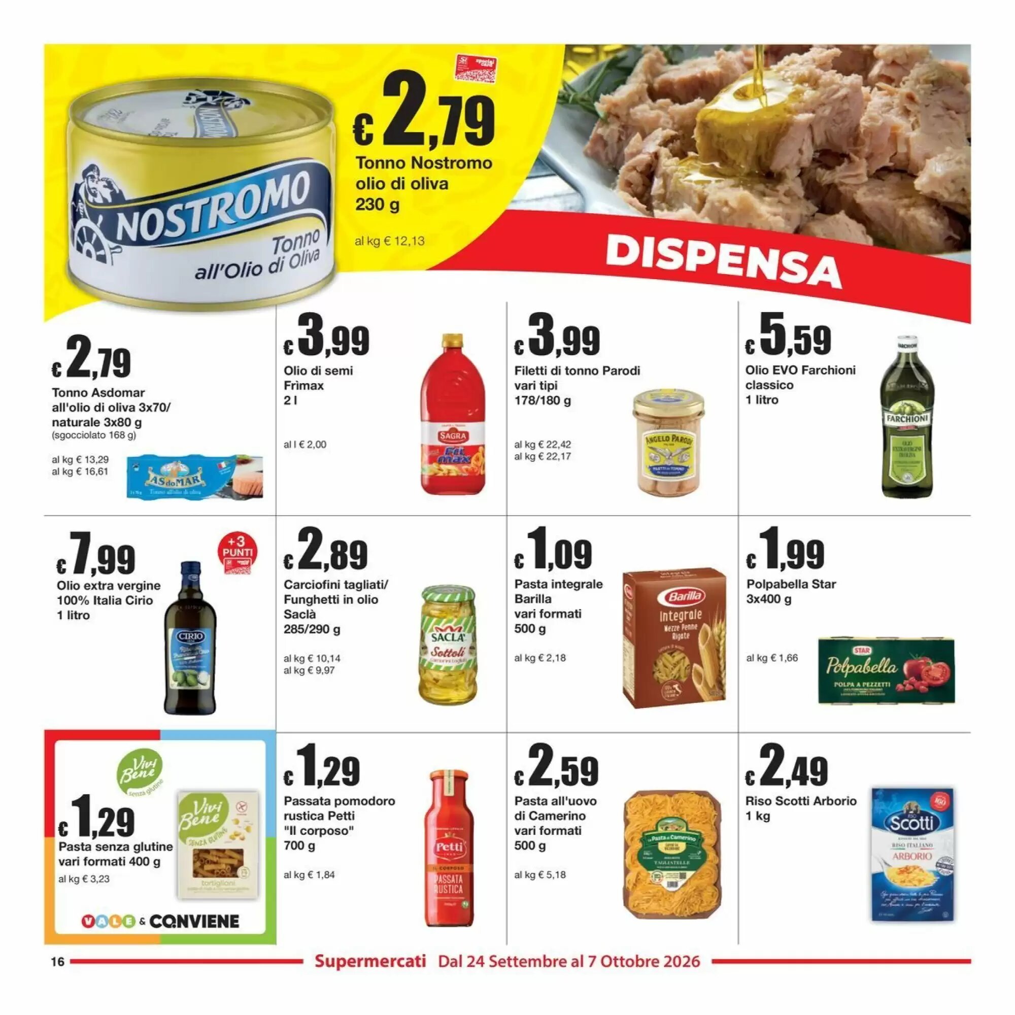 Volantino promozionale Sì con te  valide dal 24/09/2026 - Pagina 16.