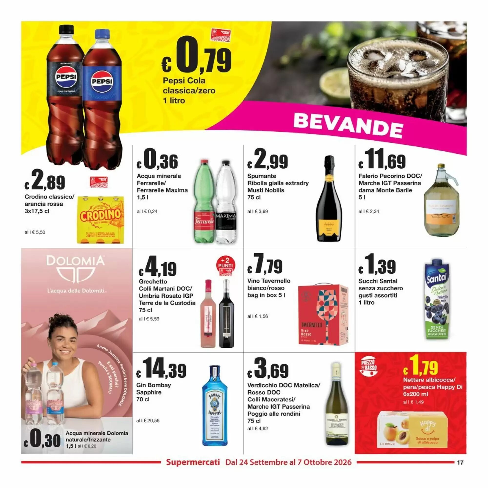 Volantino promozionale Sì con te  valide dal 24/09/2026 - Pagina 17.