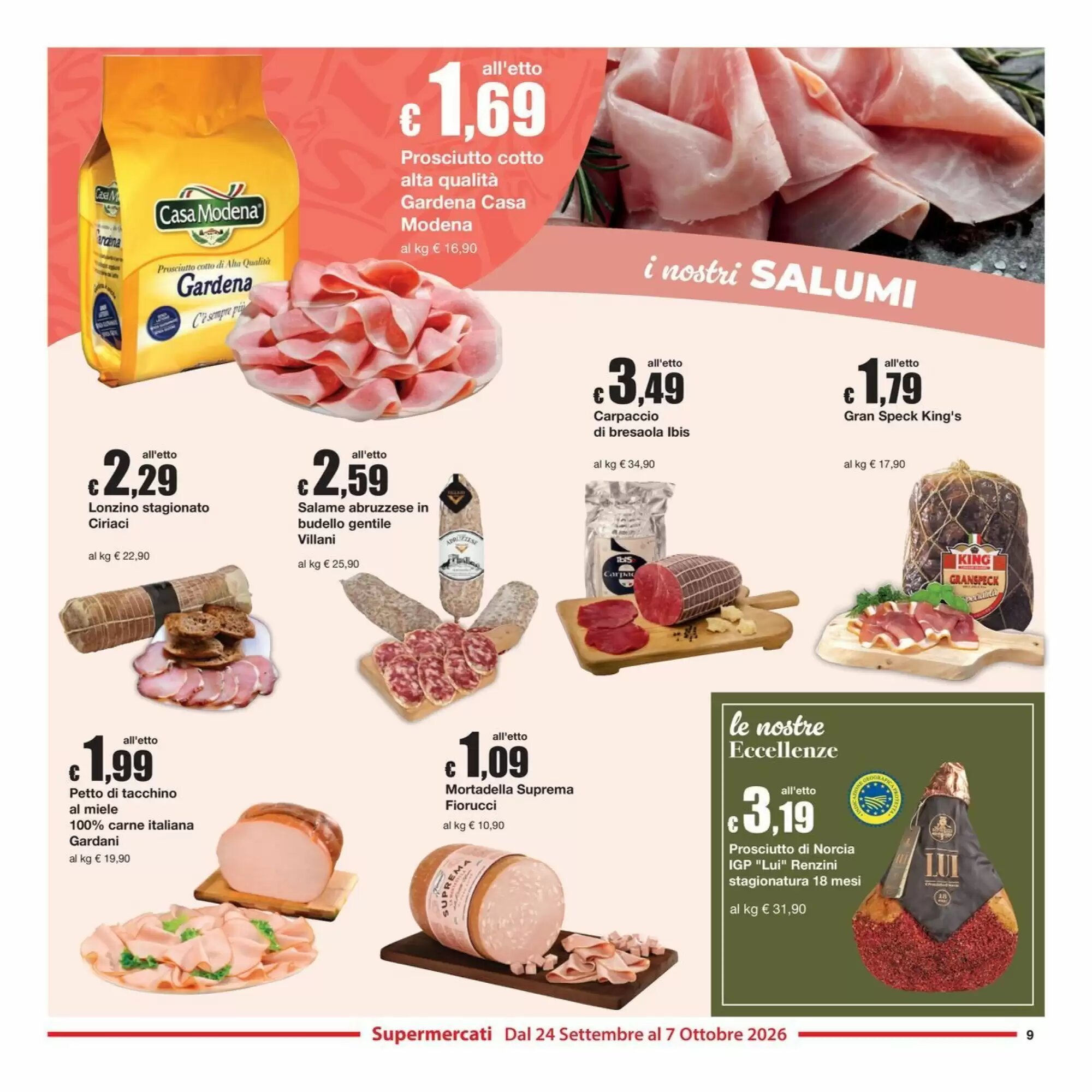 Volantino promozionale Sì con te  valide dal 24/09/2026 - Pagina 9.