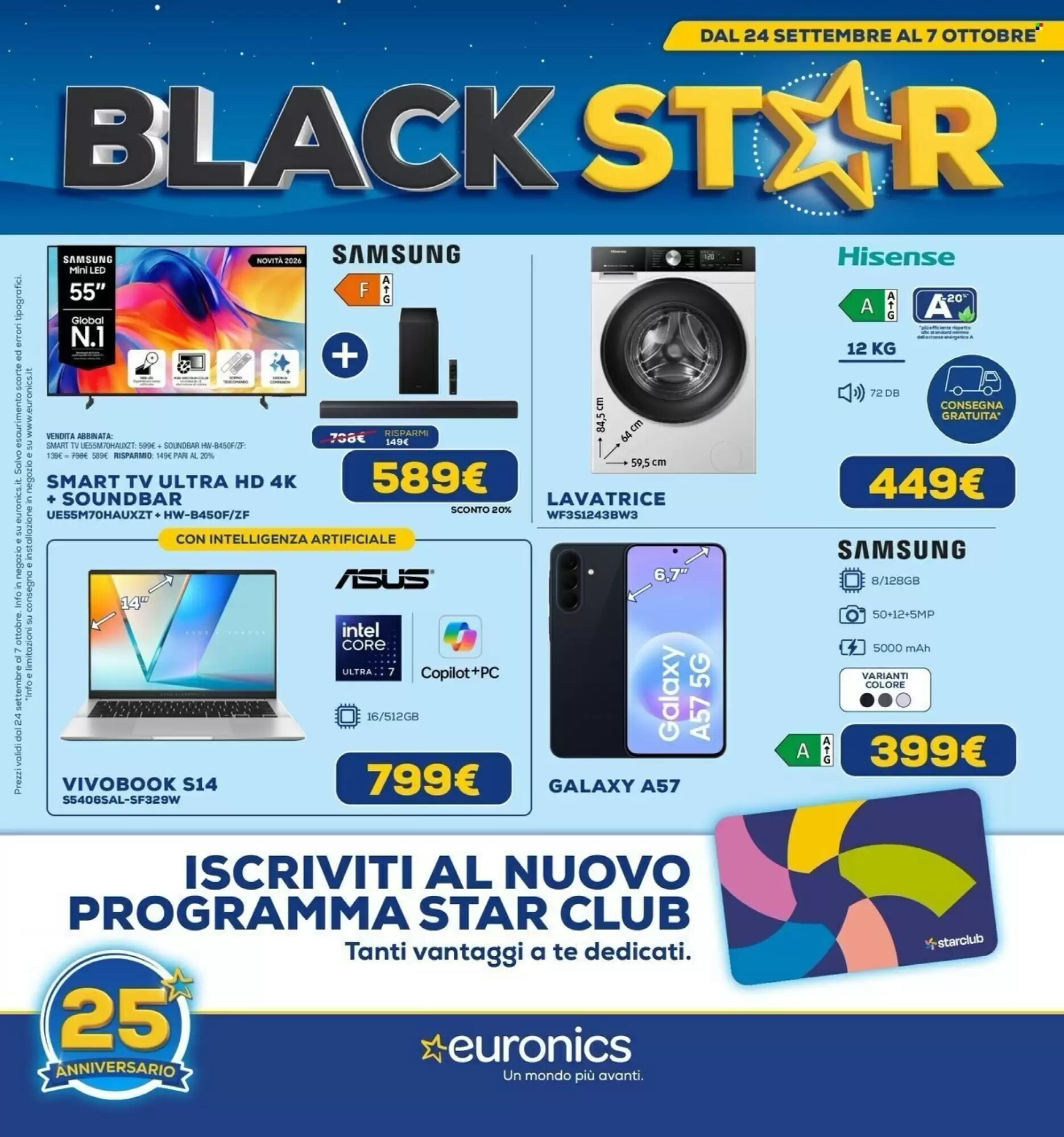 Volantino promozionale Euronics valide dal 24/09/2026 - Pagina 1.
