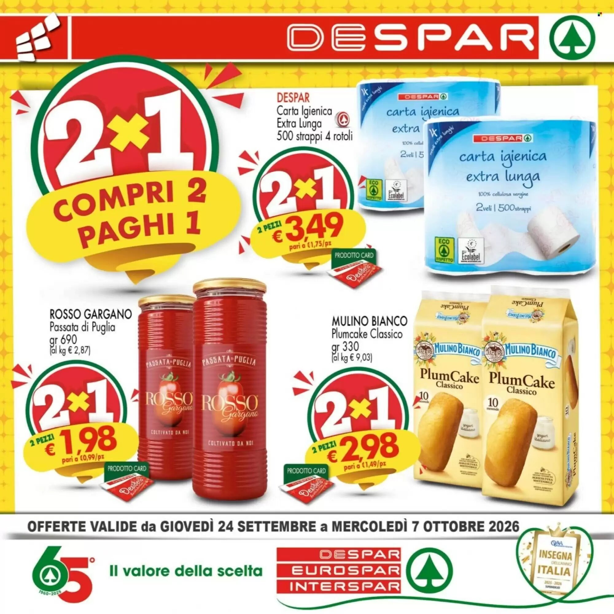 Volantino promozionale Despar valide dal 24/09/2026 - Pagina 1.