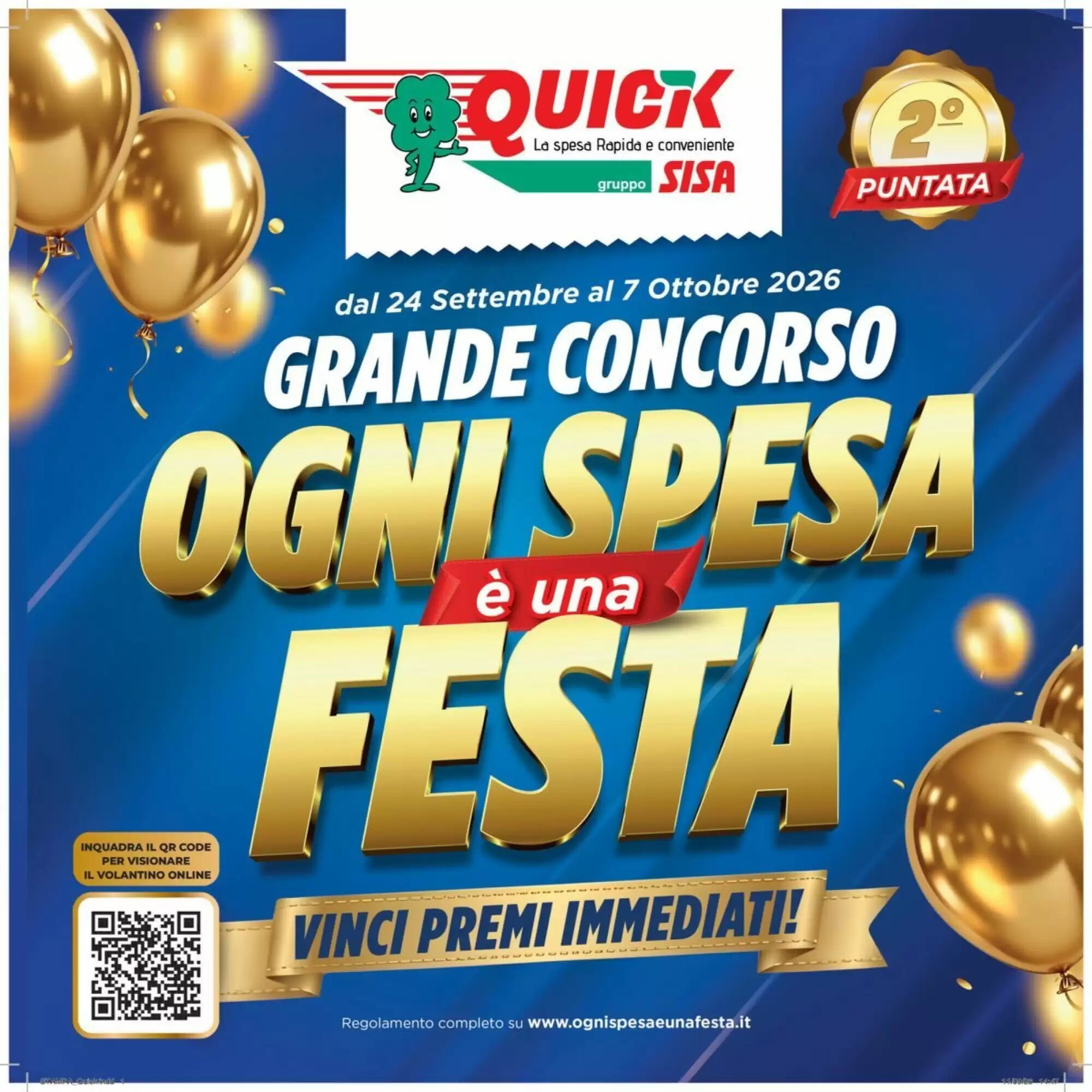 Volantino promozionale Quick Sisa  valide dal 24/09/2026 - Pagina 1.