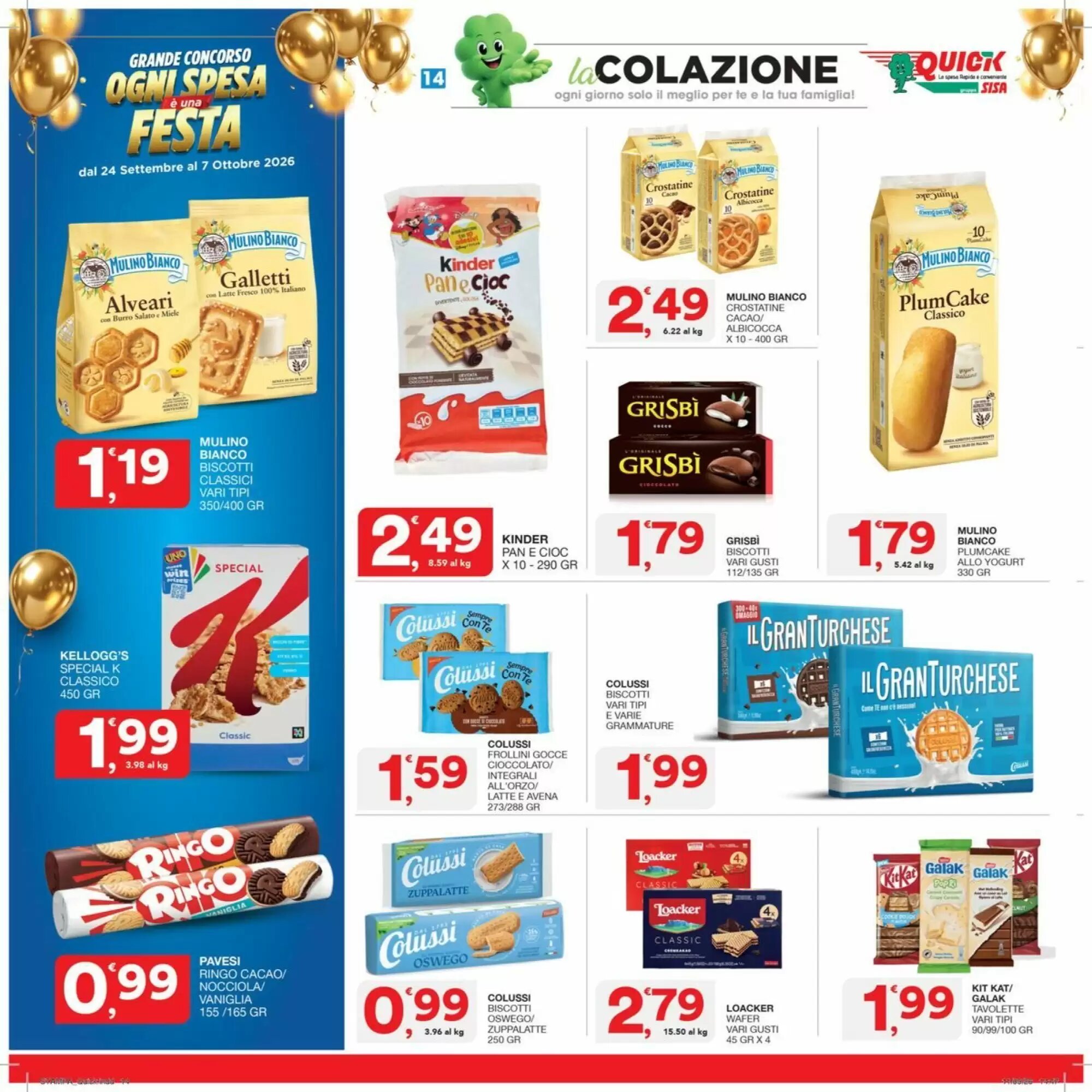 Volantino promozionale Quick Sisa  valide dal 24/09/2026 - Pagina 14.