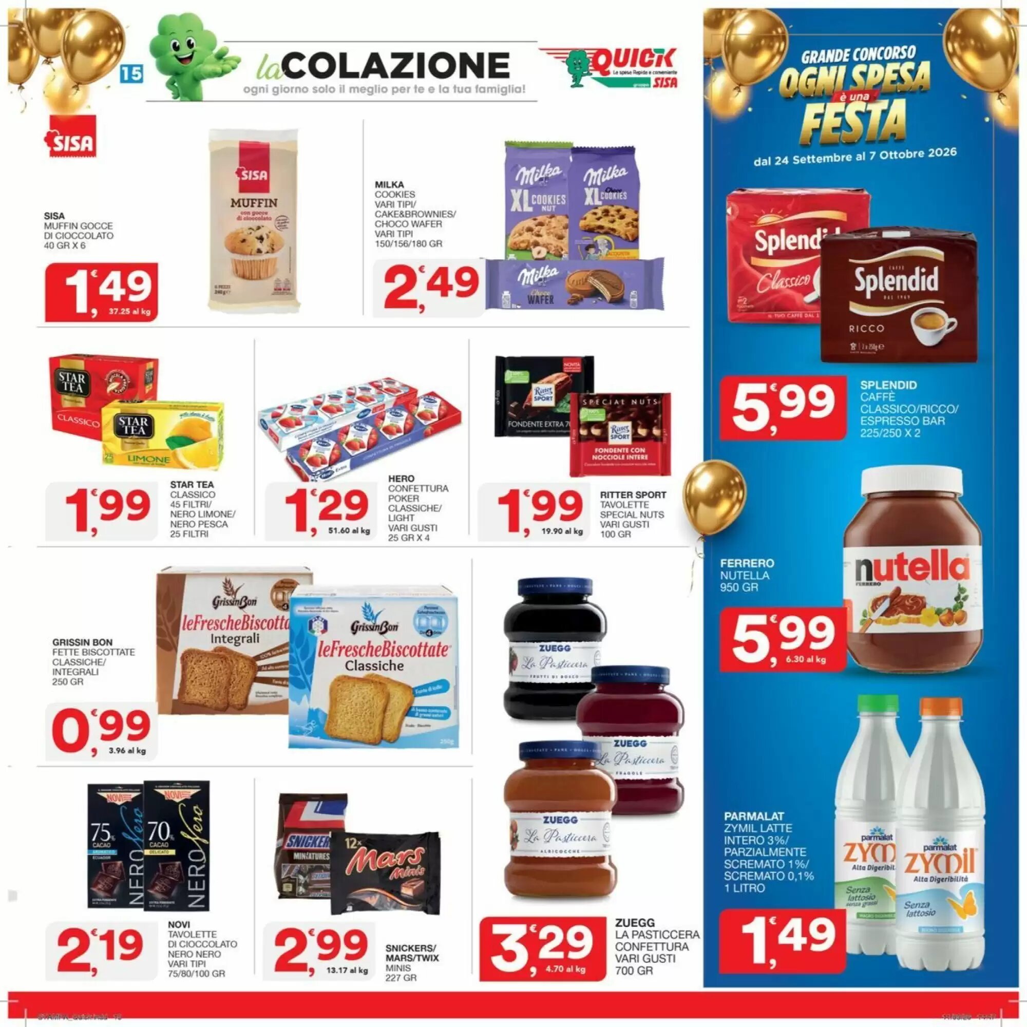 Volantino promozionale Quick Sisa  valide dal 24/09/2026 - Pagina 15.