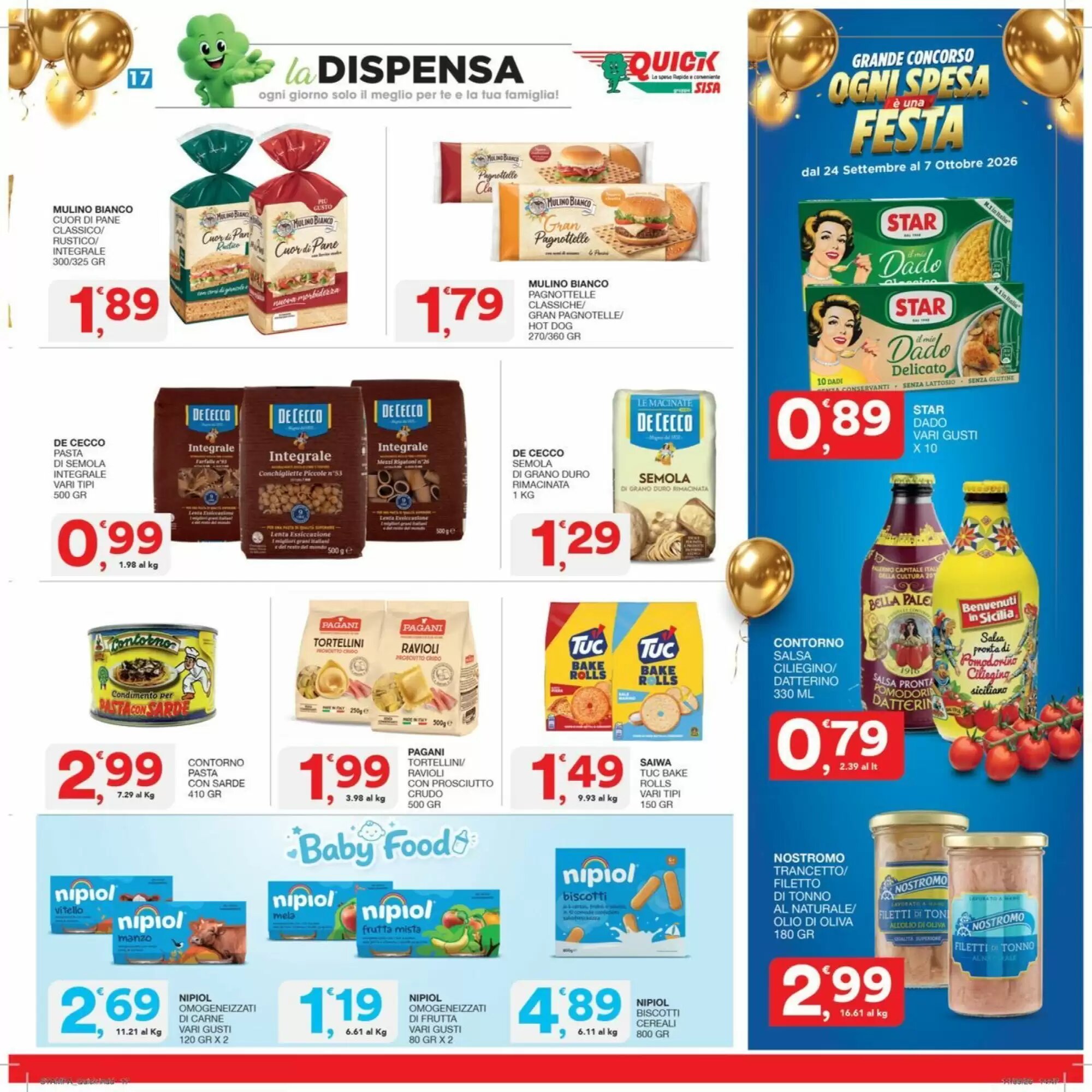 Volantino promozionale Quick Sisa  valide dal 24/09/2026 - Pagina 17.