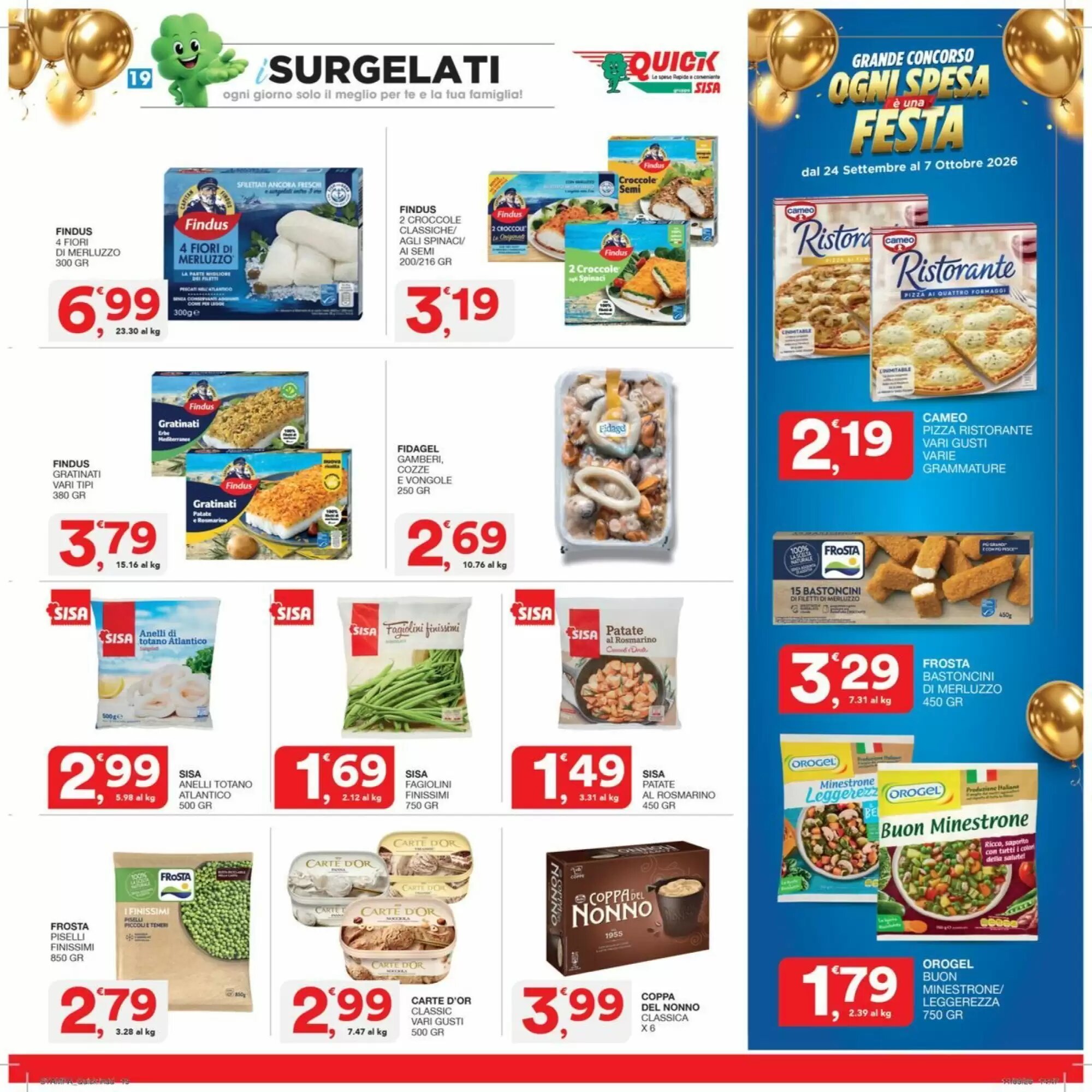 Volantino promozionale Quick Sisa  valide dal 24/09/2026 - Pagina 19.