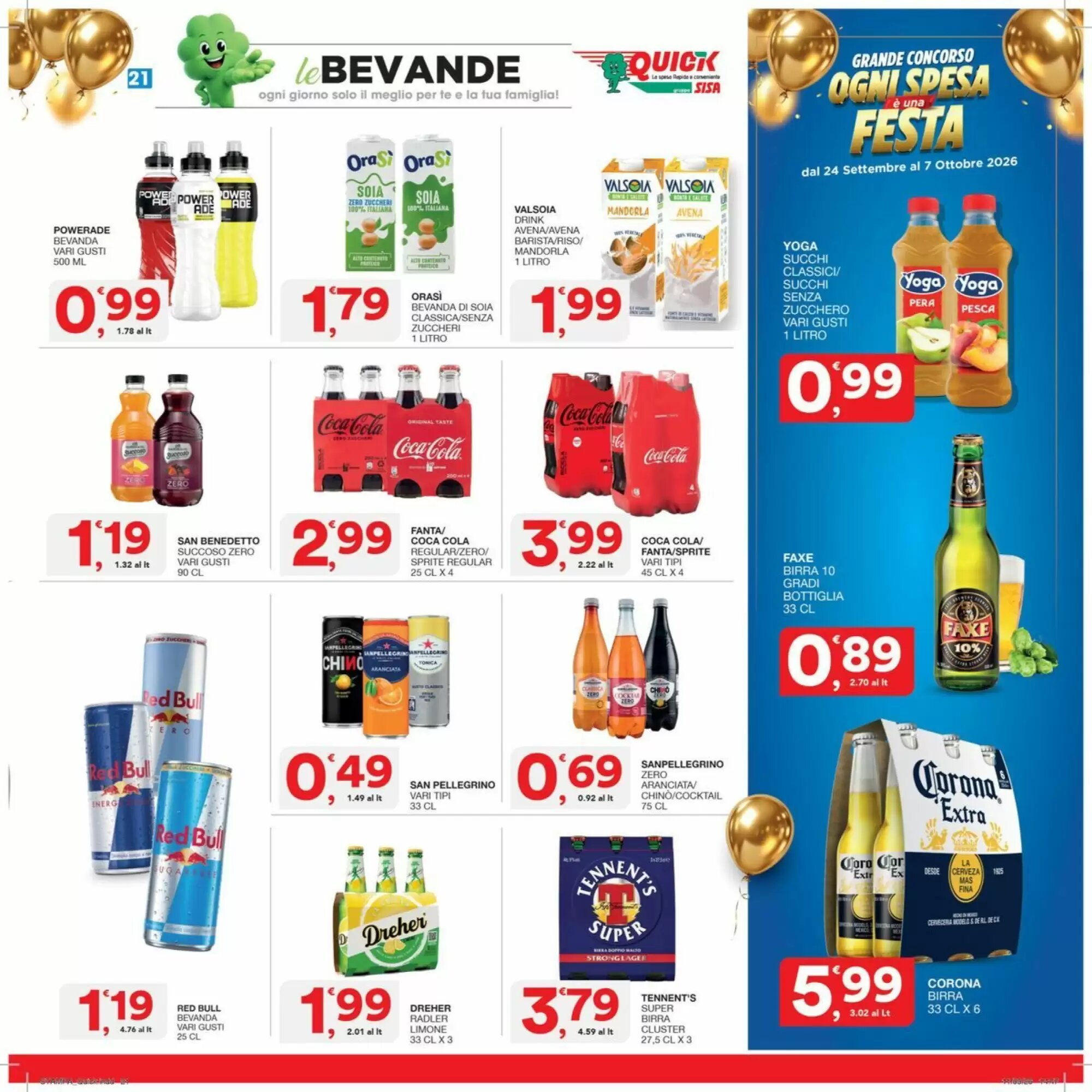 Volantino promozionale Quick Sisa  valide dal 24/09/2026 - Pagina 21.