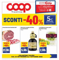 Volantino promozionale Coop Trentino  valide dal 24/09/2026
