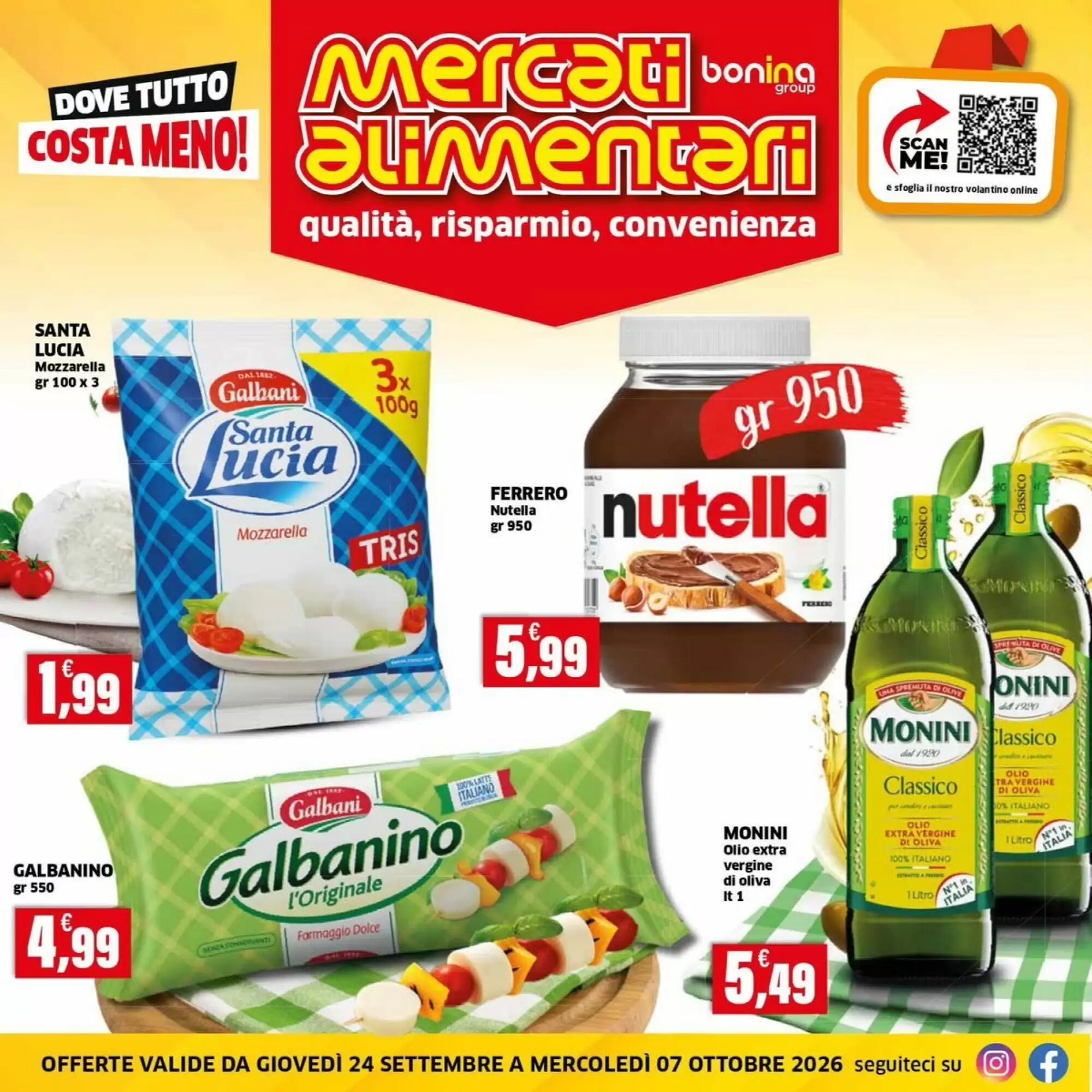 Volantino promozionale Mercati Alimentari valide dal 24/09/2026 - Pagina 1.