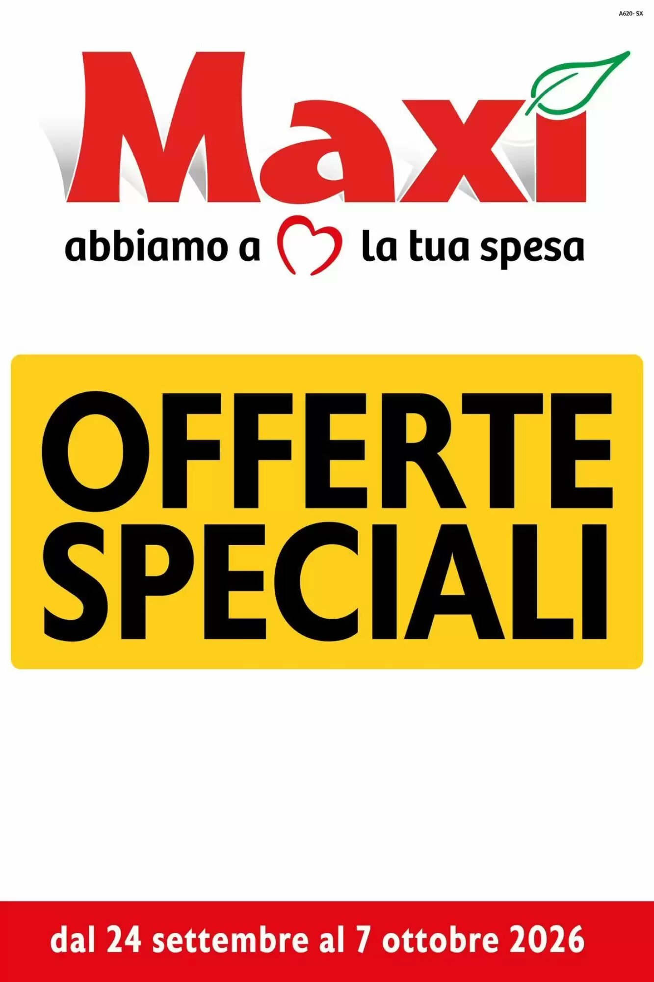 Volantino promozionale Maxi Supermercati  valide dal 24/09/2026 - Pagina 1.