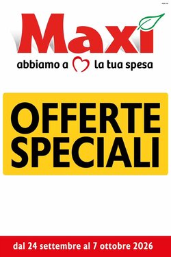 Volantino promozionale Maxi Supermercati  valide dal 24/09/2026