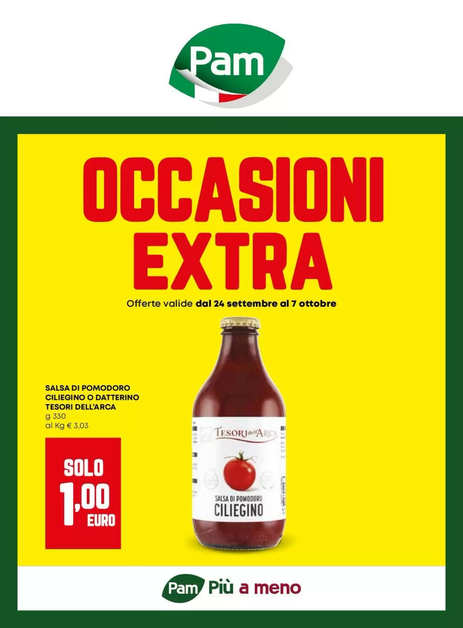 Volantino promozionale Pam valide dal 24/09/2026 - Pagina 1.