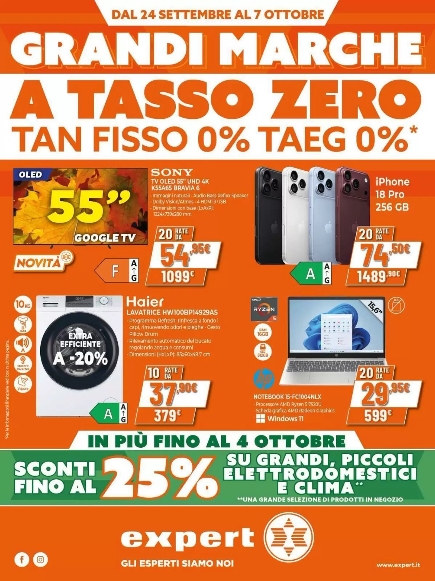 Volantino promozionale Expert valide dal 24/09/2026 - Pagina 1.