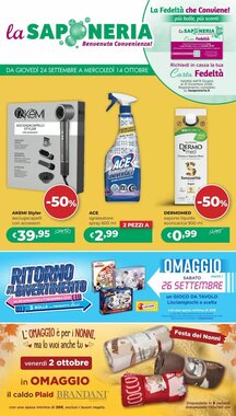 Volantino promozionale La Saponeria  valide dal 24/09/2026