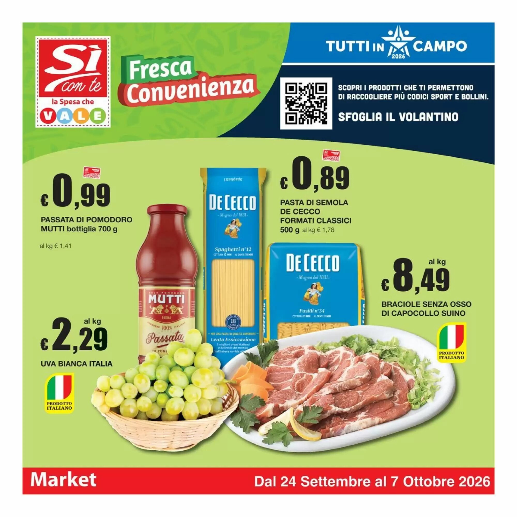 Volantino promozionale Sì con te valide dal 24/09/2026 - Pagina 1.