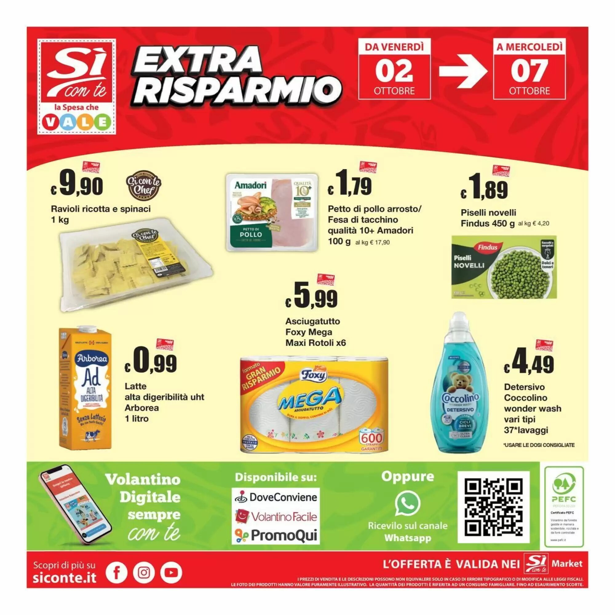 Volantino promozionale Sì con te  valide dal 24/09/2026 - Pagina 16.