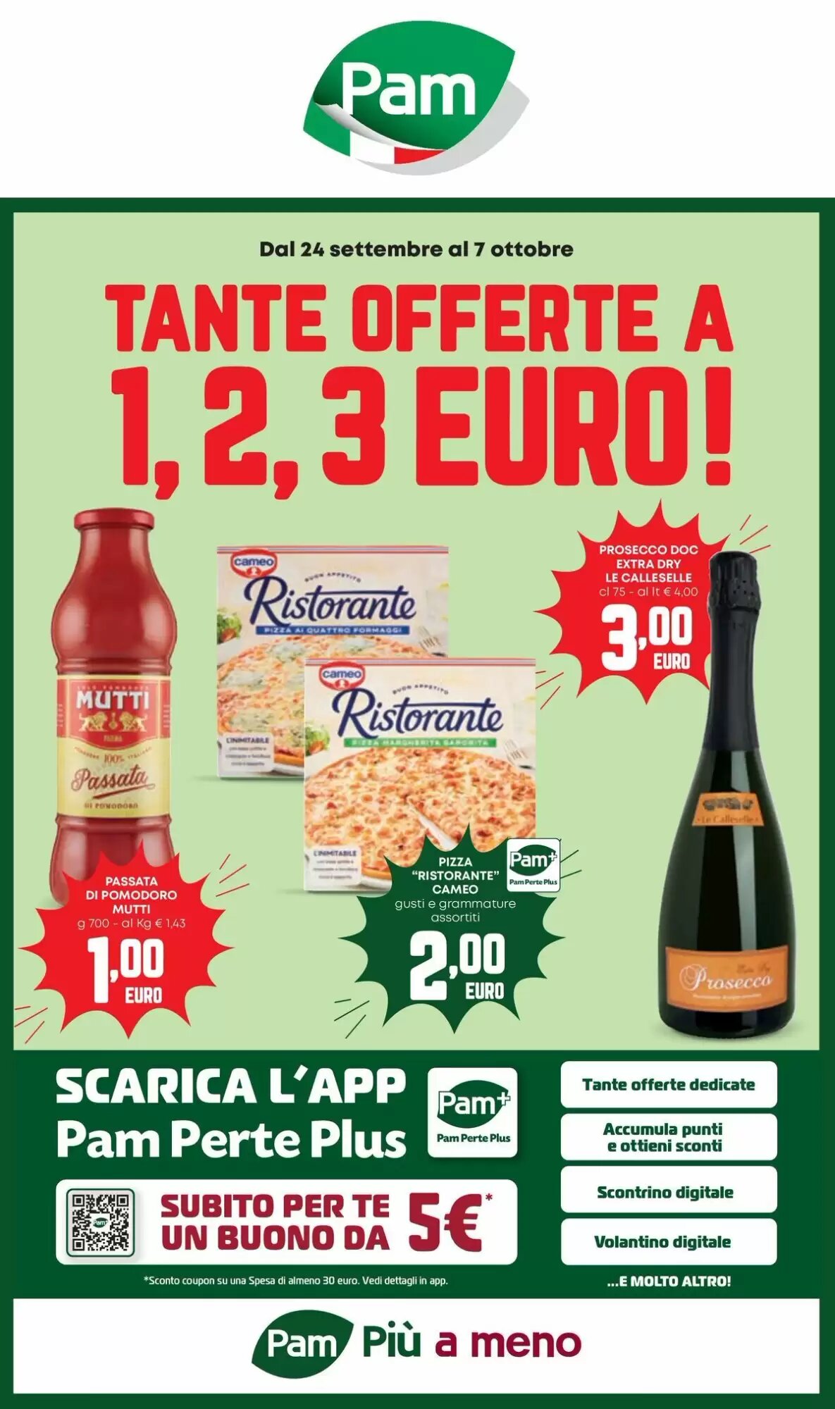 Volantino promozionale Pam  valide dal 24/09/2026 - Pagina 1.