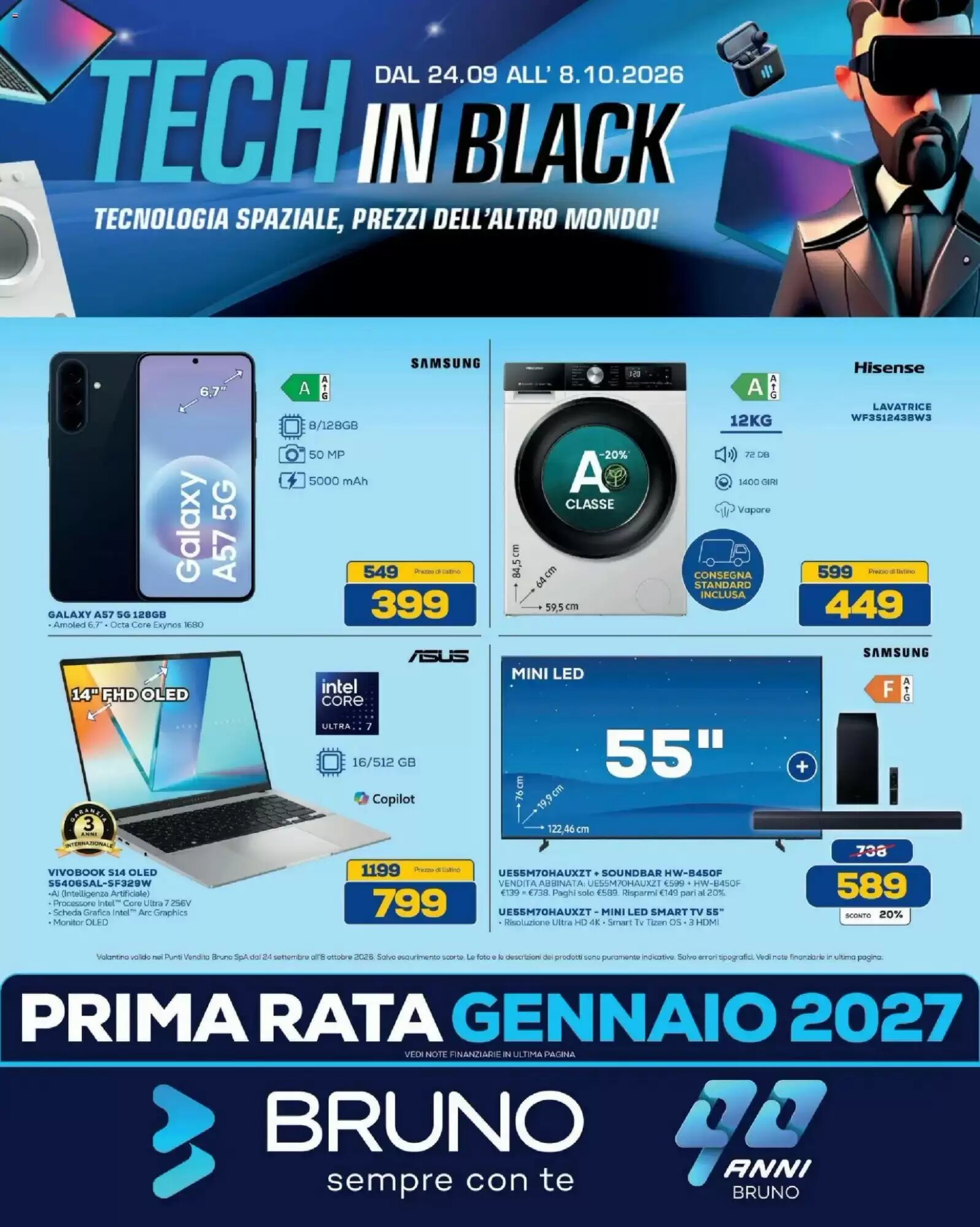 Volantino promozionale Euronics Bruno valide dal 24/09/2026 - Pagina 1.