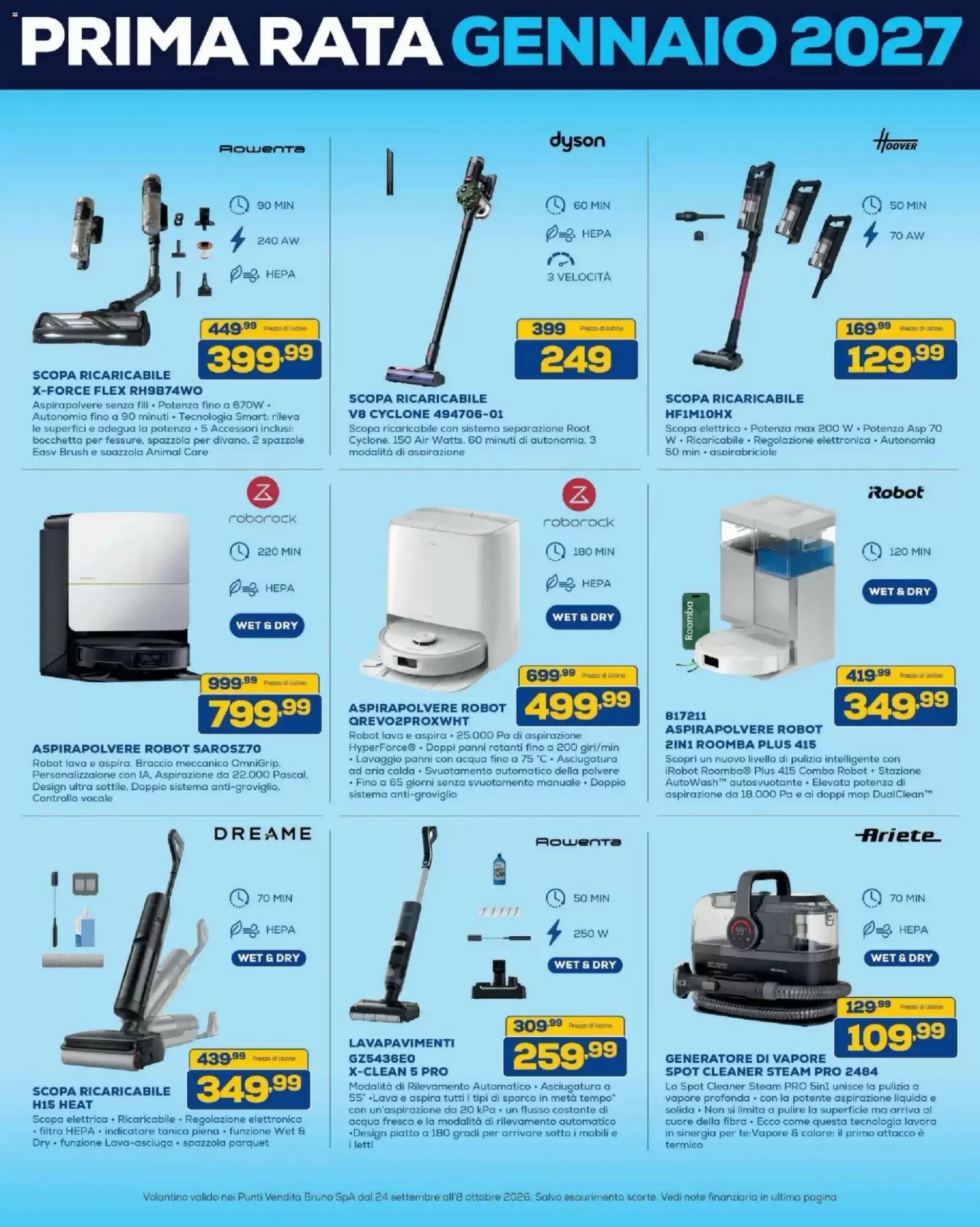 Volantino promozionale Euronics Bruno  valide dal 24/09/2026 - Pagina 27.