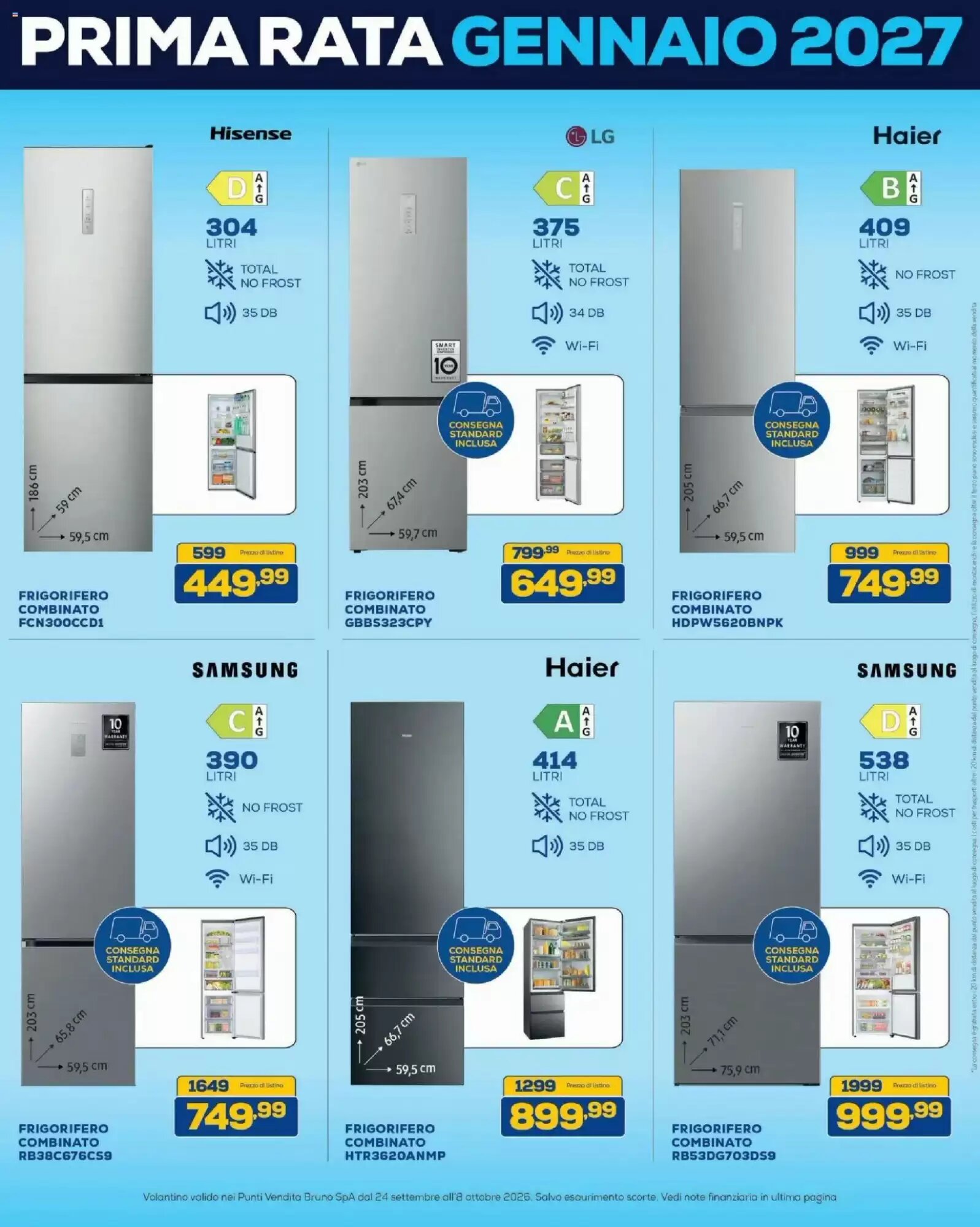 Volantino promozionale Euronics Bruno  valide dal 24/09/2026 - Pagina 33.