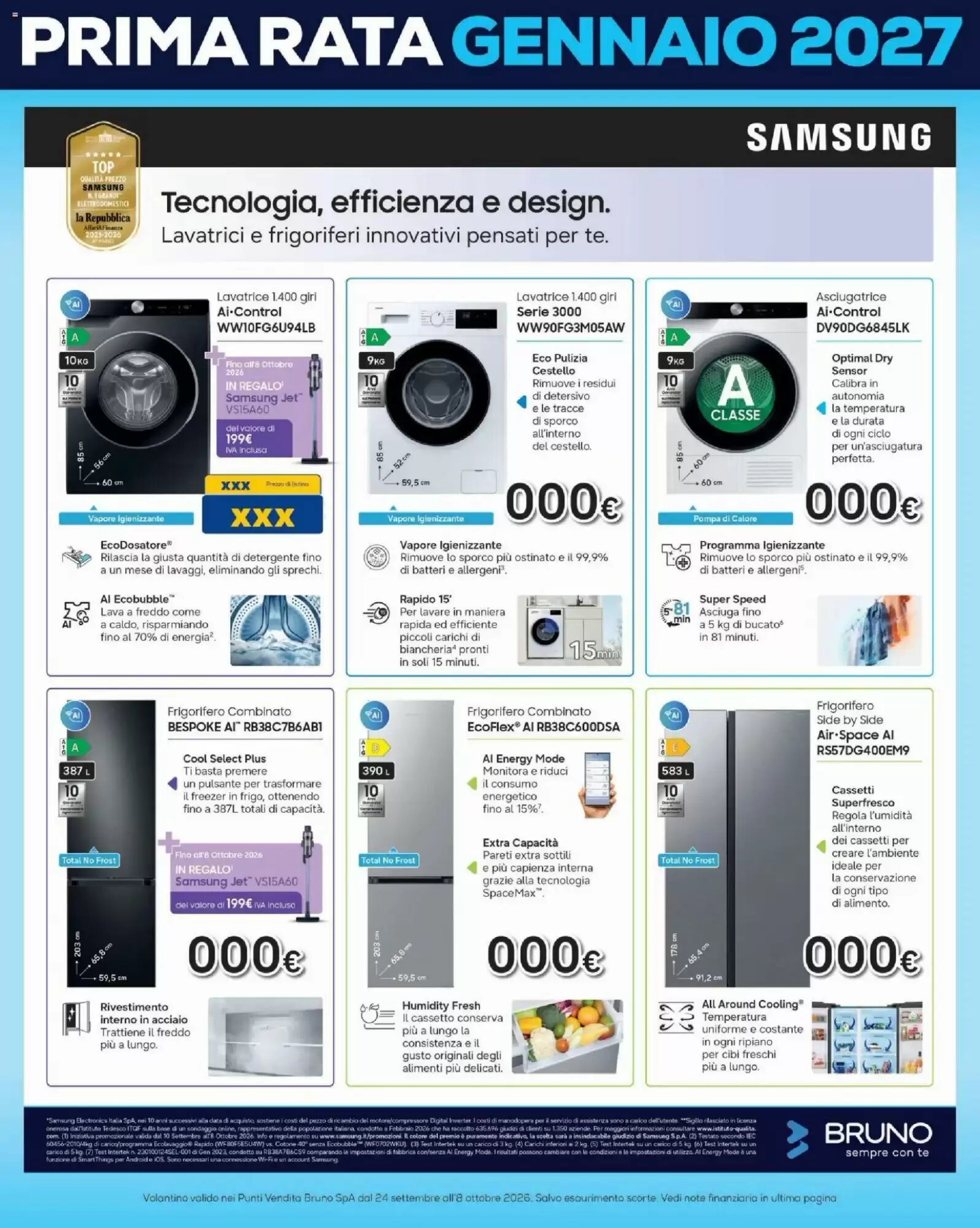 Volantino promozionale Euronics Bruno  valide dal 24/09/2026 - Pagina 45.