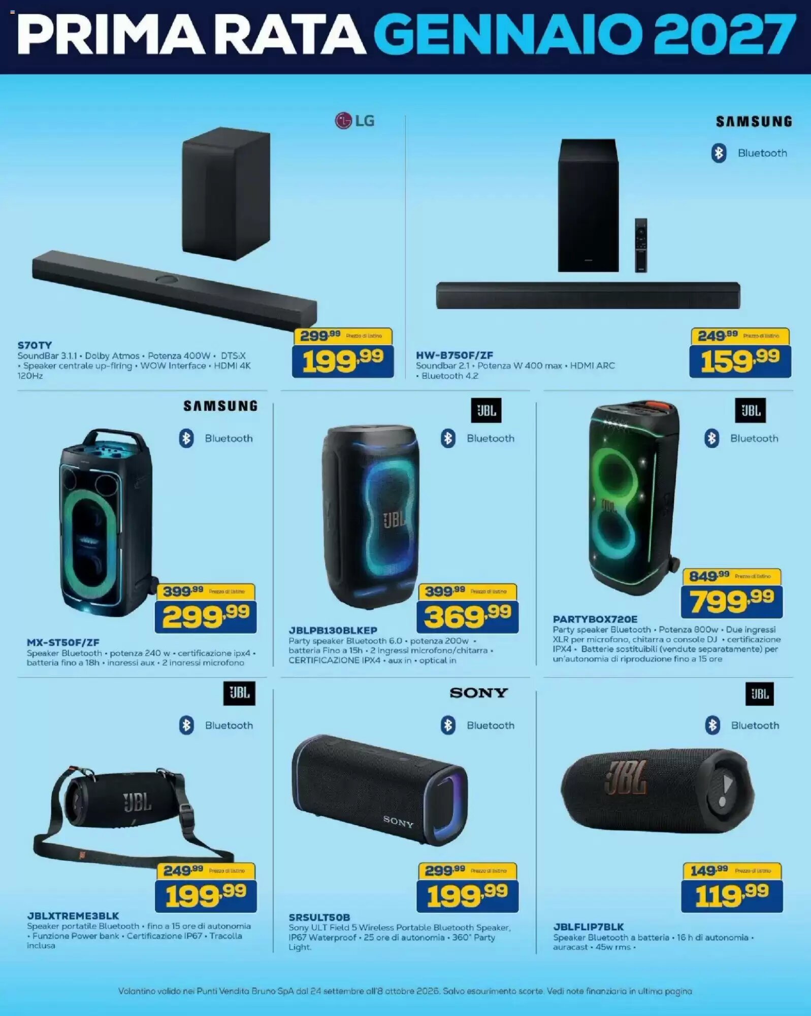 Volantino promozionale Euronics Bruno  valide dal 24/09/2026 - Pagina 8.