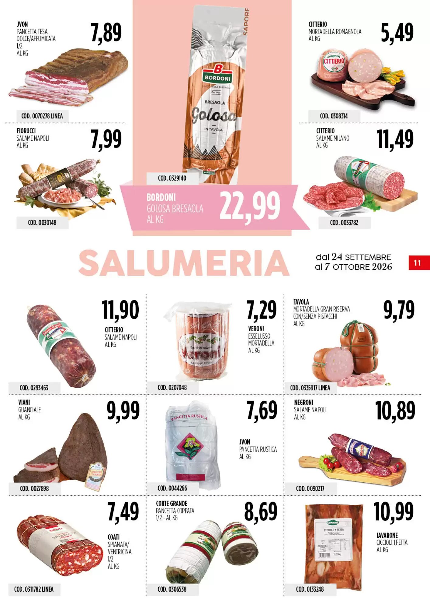 Volantino promozionale Carico Cash & Carry  valide dal 24/09/2026 - Pagina 11.