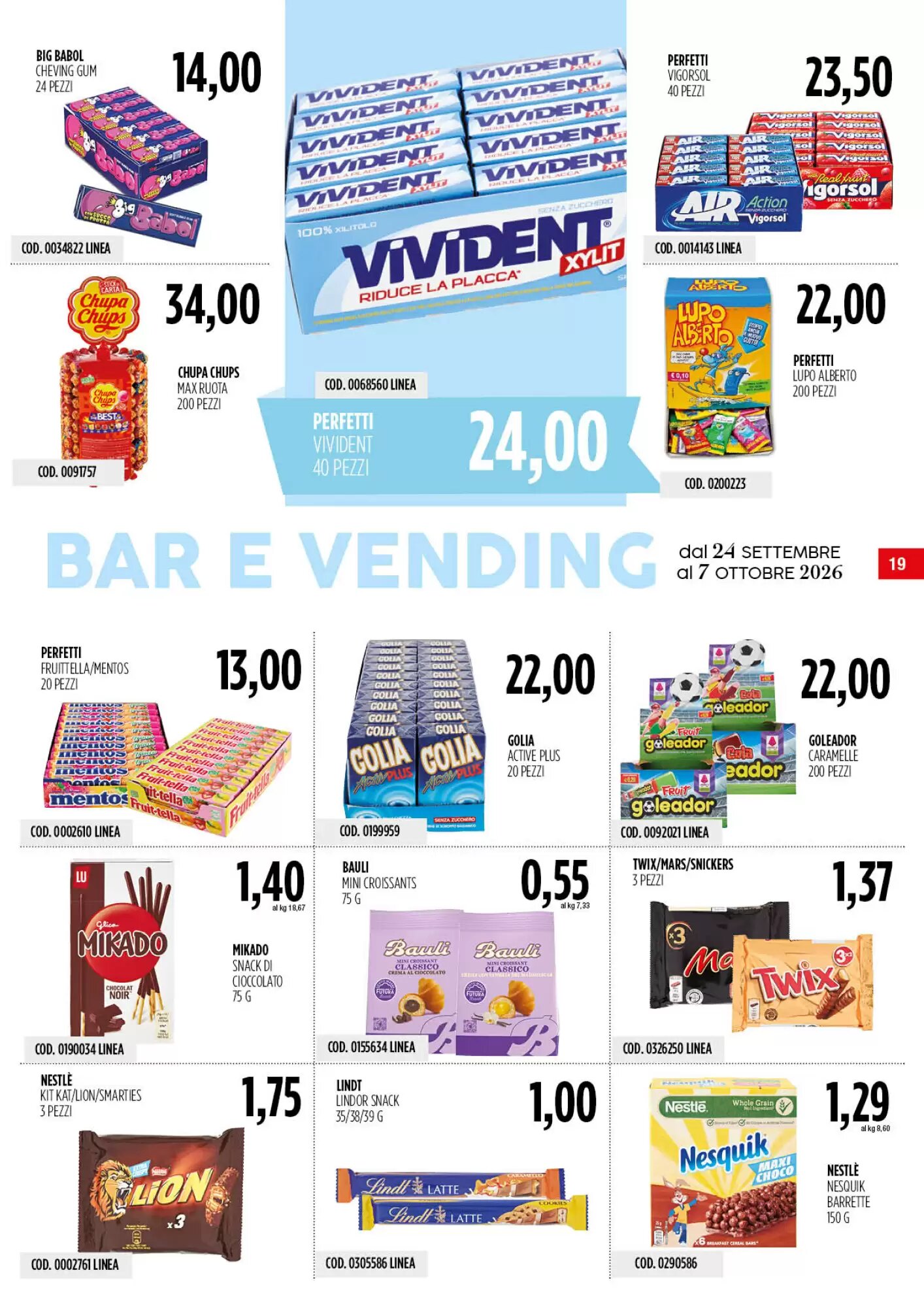 Volantino promozionale Carico Cash & Carry  valide dal 24/09/2026 - Pagina 19.