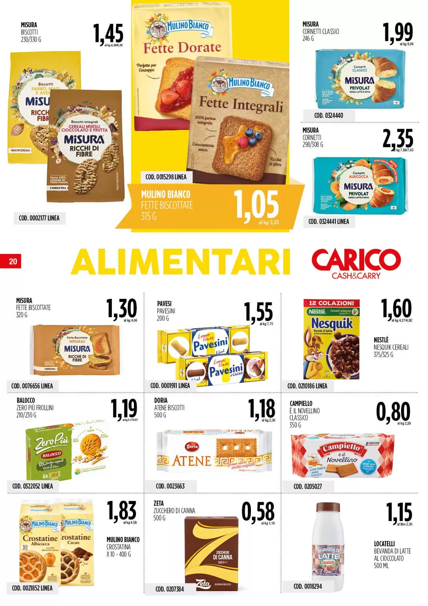 Volantino promozionale Carico Cash & Carry  valide dal 24/09/2026 - Pagina 20.