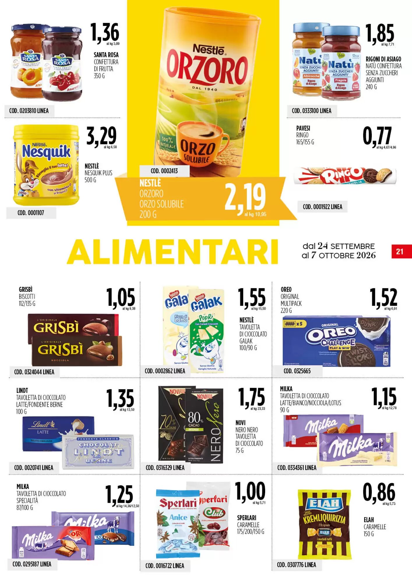 Volantino promozionale Carico Cash & Carry  valide dal 24/09/2026 - Pagina 21.